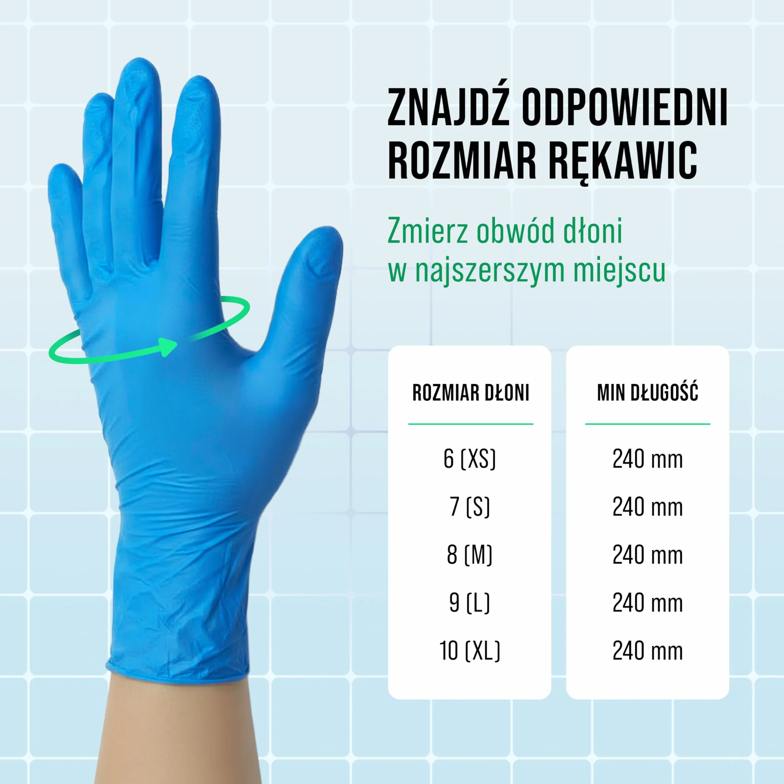 Rękawice nitrylowe, bez pudru, 100 sztuk, niebieskie, S – mocne rękawiczki jednorazowe – nie zawierają lateksu, obustronnie przenośne, wytrzymałe i odporne na chemikalia