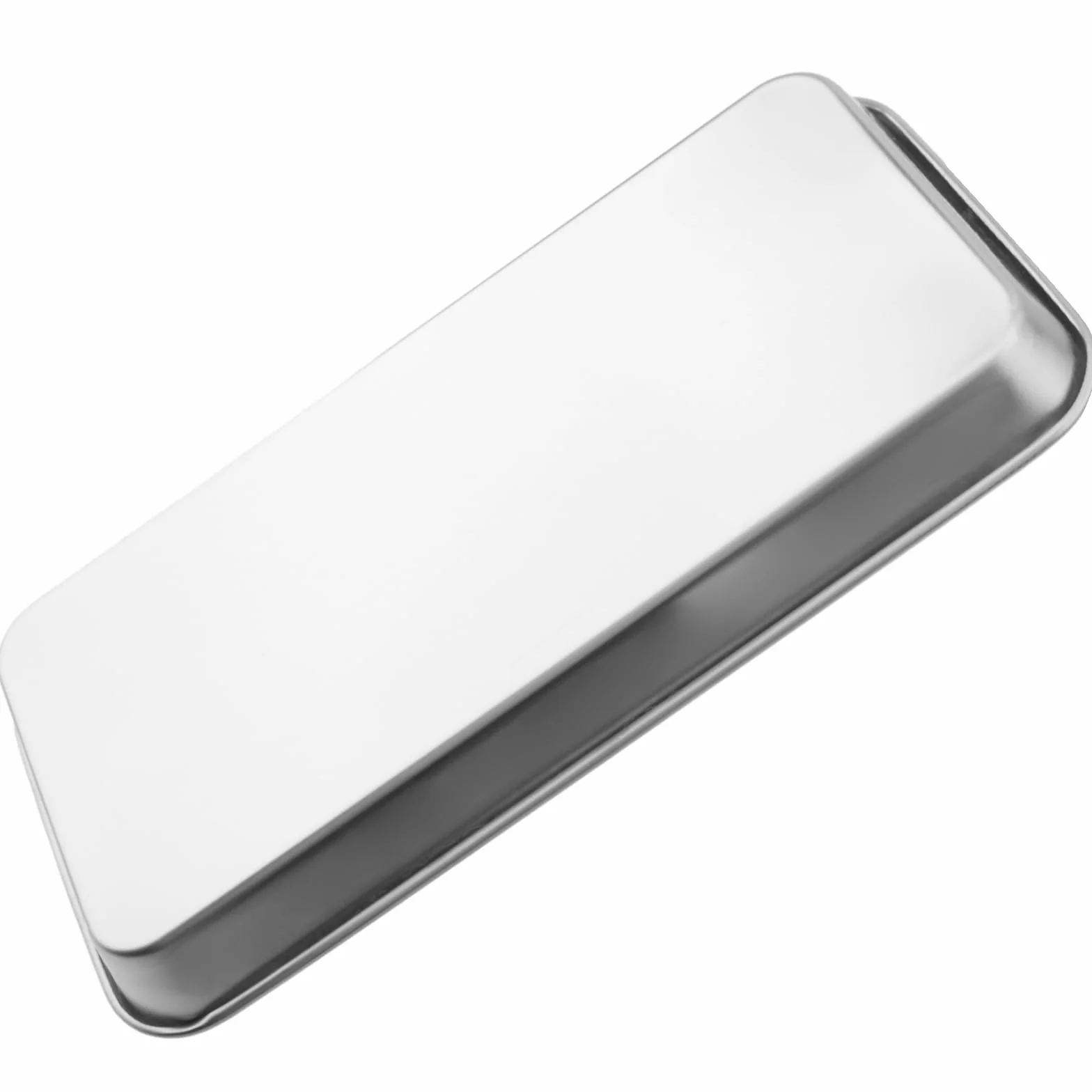 Taca na instrumenty, 10 sztuk, 22,5 x 11,7 x 2 cm, ma?a taca laboratoryjna, prostok?tna taca ze stali nierdzewnej, przydatne narz?dzia, do zastosowania w laboratoriach, szpitalach, kolor