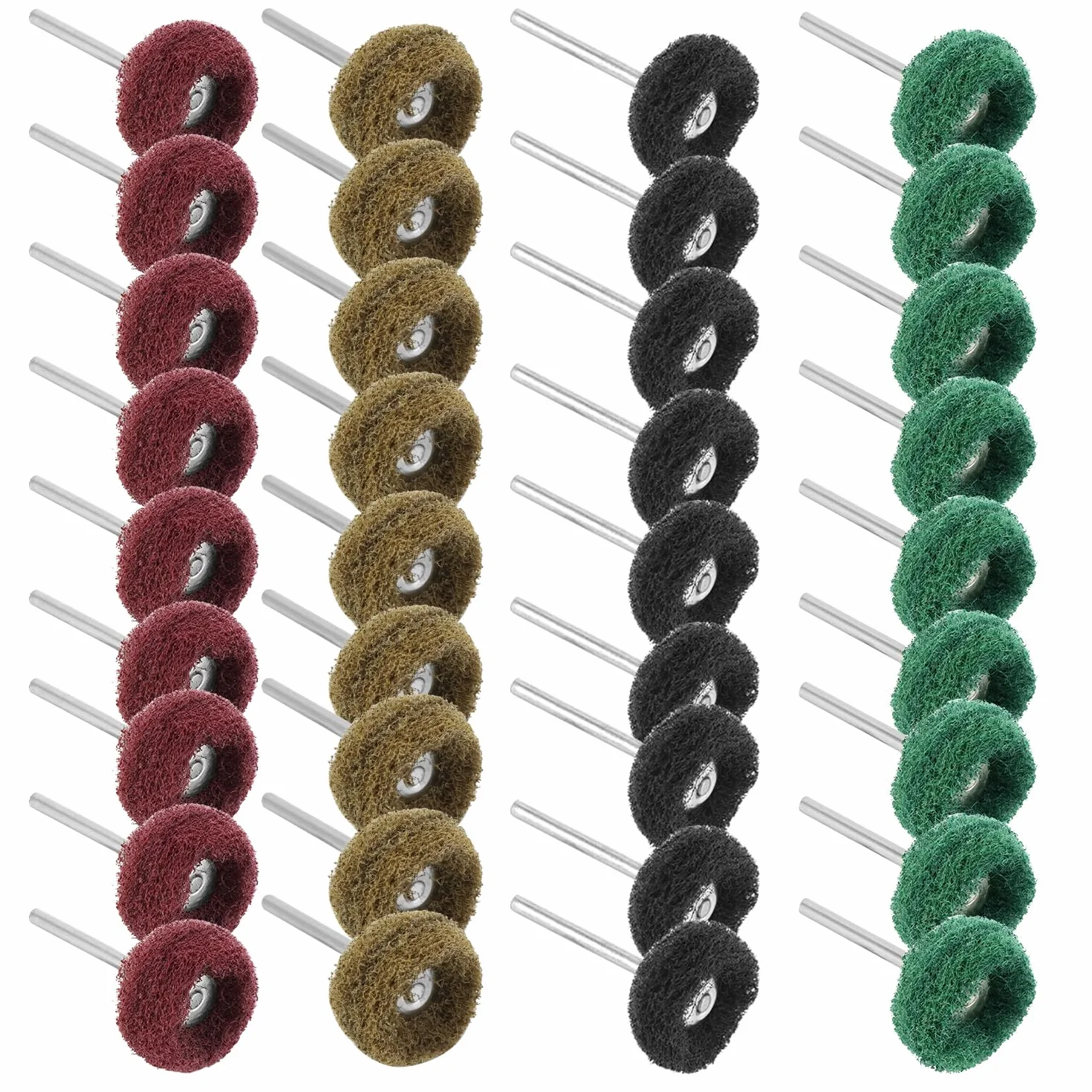 QWORK® 40 szt. zestaw szlifierski do polerowania, trzpień 3 mm, narzędzie obrotowe