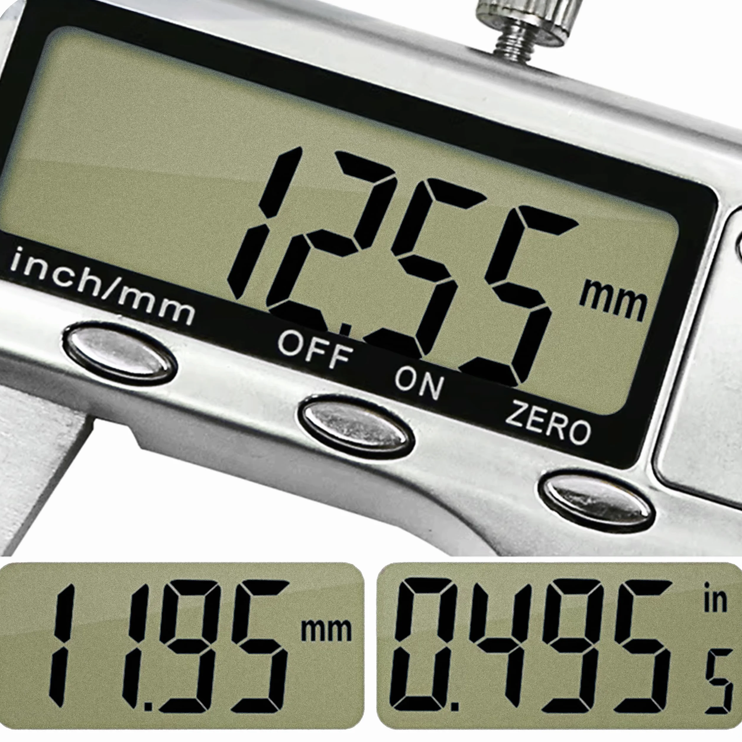 KRUMAD suwmiarka cyfrowa 150 mm ze stali nierdzewnej z kolorowym opakowaniem, cyfrowy precyzyjny przyrząd pomiarowy, elektroniczny suwmiarka LCD do średnic wewnętrznych i zewnętrznych, warsztat, dom
