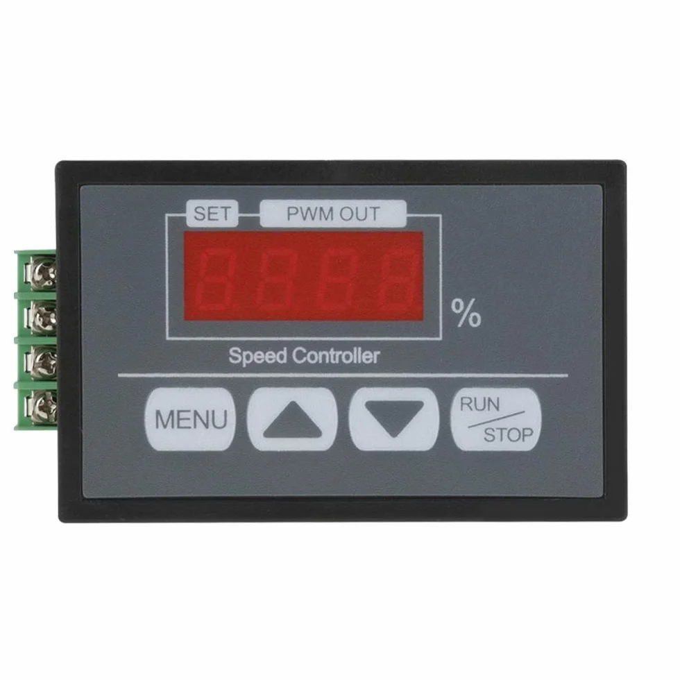 DC 6-60 V PWM regulator prędkości silnika gubernator cyfrowy wyświetlacz obrotomierz procent uruchamianie i zatrzymywanie regulator regulatora wolnej zmiennej prędkości