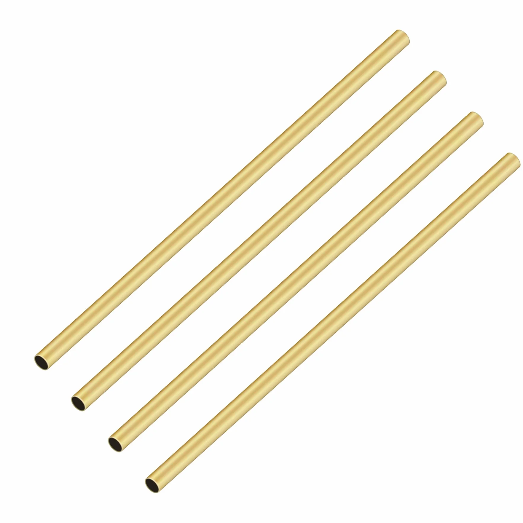 Mosiężna rura, średnica zewnętrzna 3 mm x 0,2 mm, grubość ścianki, długość 200 mm, metalowa, bezszwowa, prosta rura do dekoracji ogrodowych, rękodzieła DIY