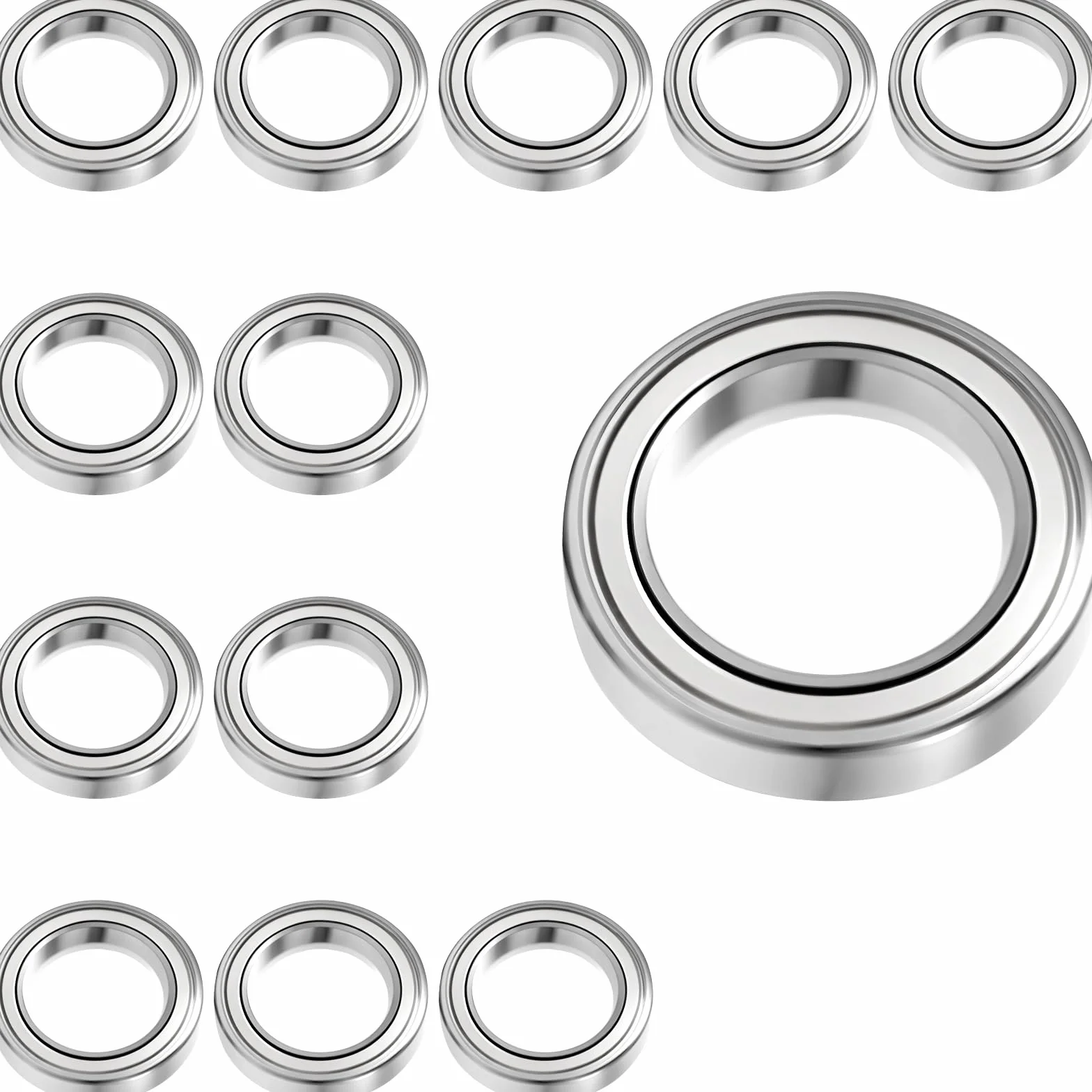 Łożyska kulkowe MR128ZZ 8x12x3,5 mm podwójnie zabezpieczone 12 sztuk