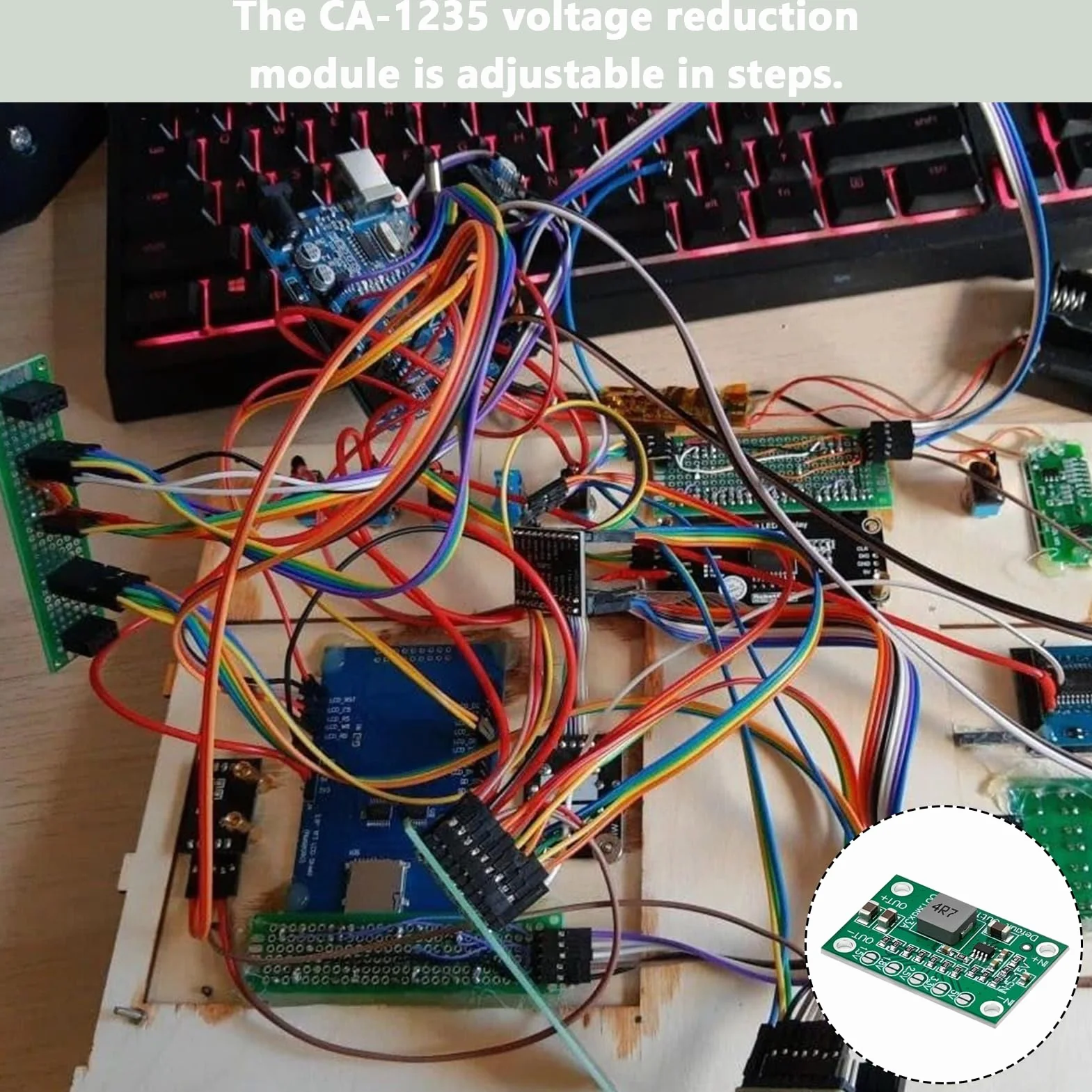 DC-DC Step Down Converter, 5 sztuk 5 V-15 V do 1,25 V/1,5 V/1,8 V/2,5 V/3,3 V/5 V, prąd wyjściowy 3 A, regulator napięcia Buck, konwerter Buck Converter do zastosowania w drukarkach 3D, zegarkach