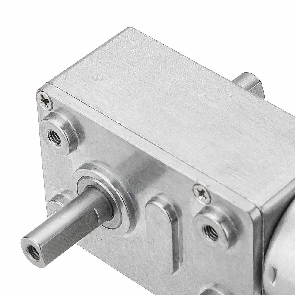DollaTek JGY-370 DC 12V 150RPM Podwójny wał przekładnia ślimakowa motoreduktor samoblokujący