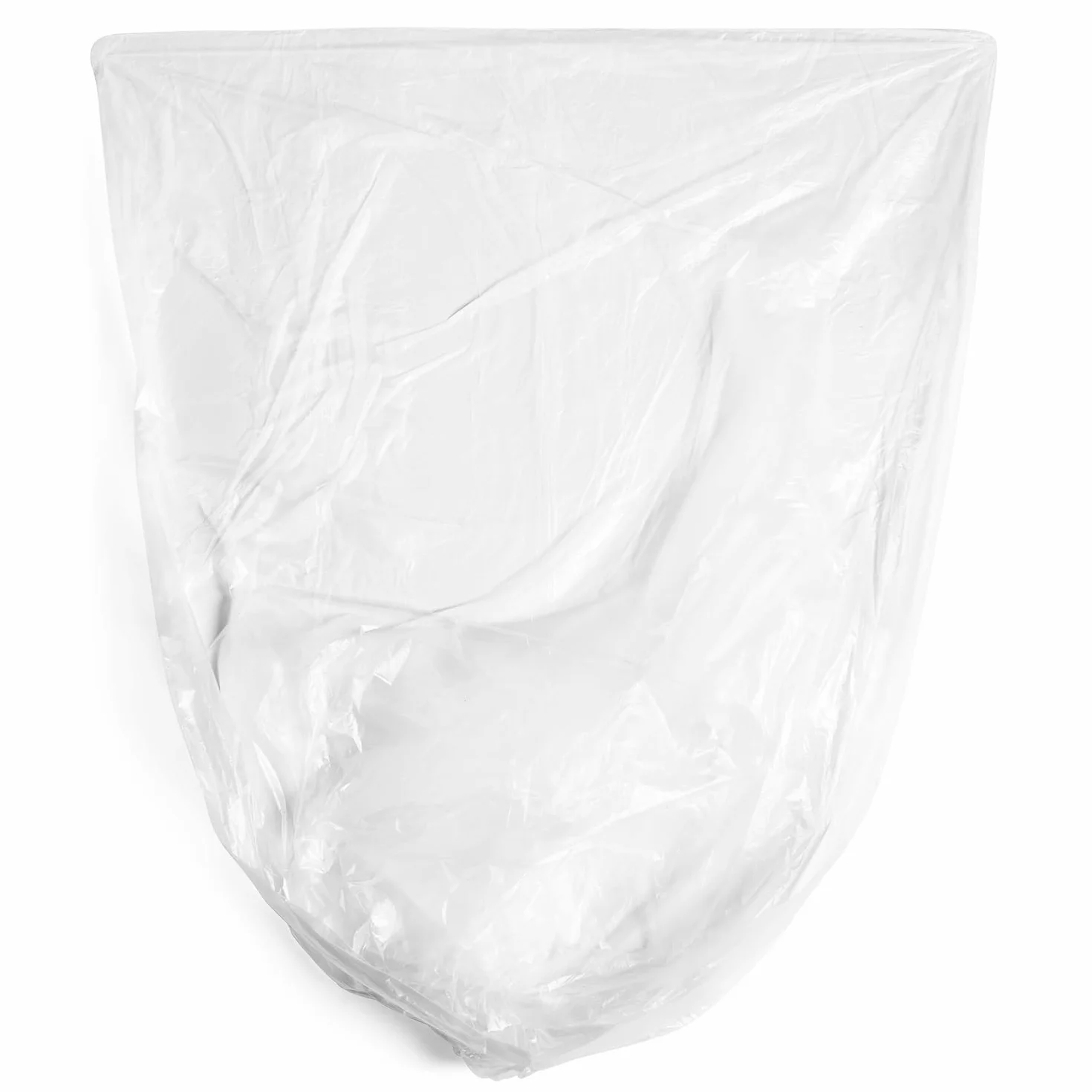 Aluf Plastics Przezroczyste worki na śmieci 24-30 l (1000 sztuk) - 61 cm x 60 cm - ekwiwalent 8 mikronów worki na śmieci o wysokiej gęstości do łazienki, biura, przemysłu, komercyjnego, sprzątania