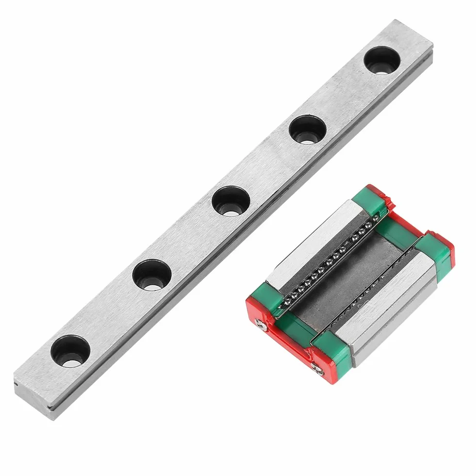 LML9B Miniaturowa prowadnica szynowa Szerokość: 9 mm Z liniowym blokiem przesuwanym (100 mm)