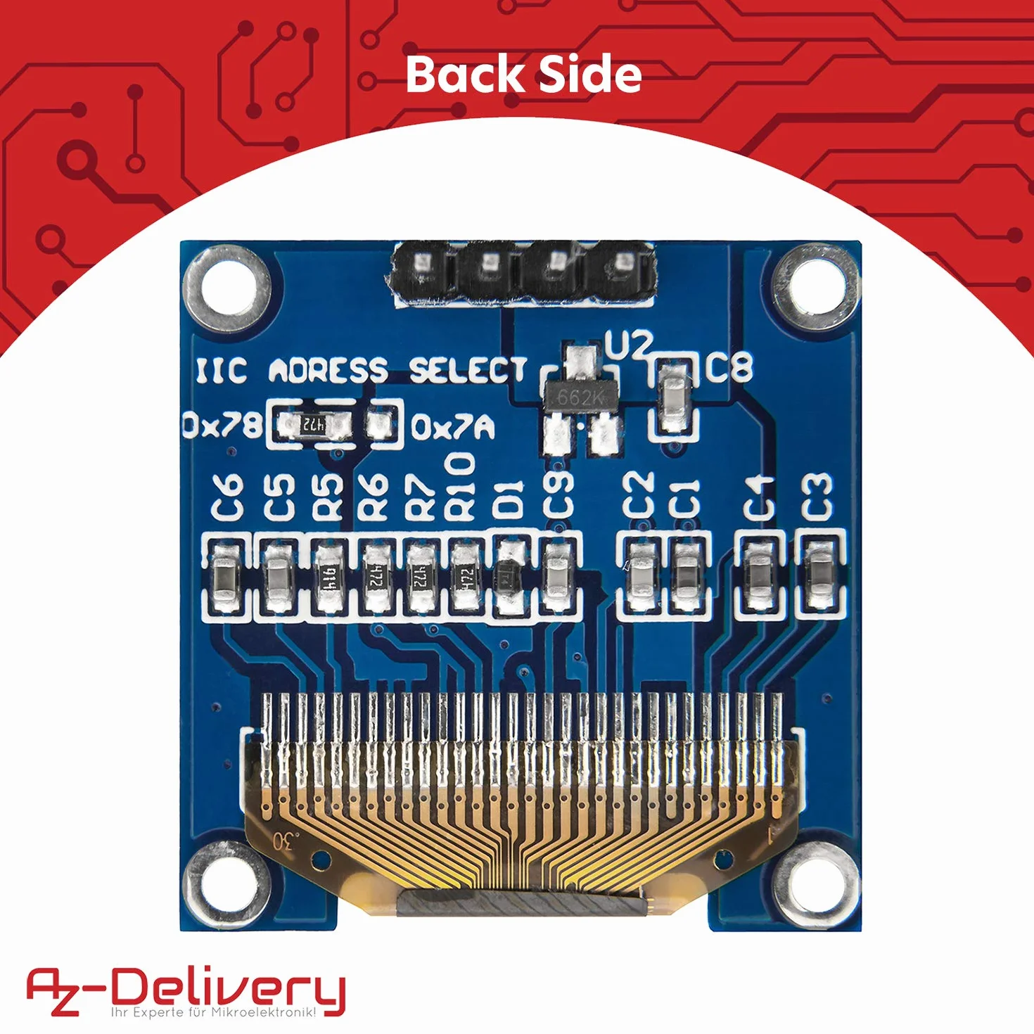 AZDelivery 0,96 cala OLED wyświetlacz I2C 128 x 64 pikseli I2C ssd1306 moduł wyświetlacza ekranu z białymi znakami kompatybilny z Arduino i Raspberry Pi w tym e-book!