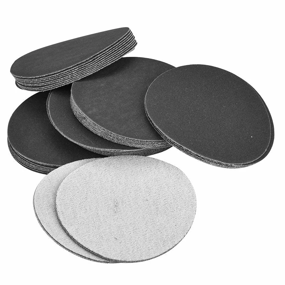 50 stücke 75mm Sander Disc Haken und Schleifen Schleifen Polieren Schleifpapier Pads(400#)