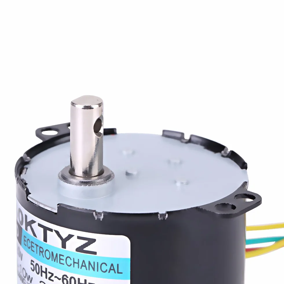 Piccolo Motore sincrono a magnete permanente 50KTYZ AC 220V 10W 0.5A 2.5/20RMP bassa velocità ad alta coppia per giradischi