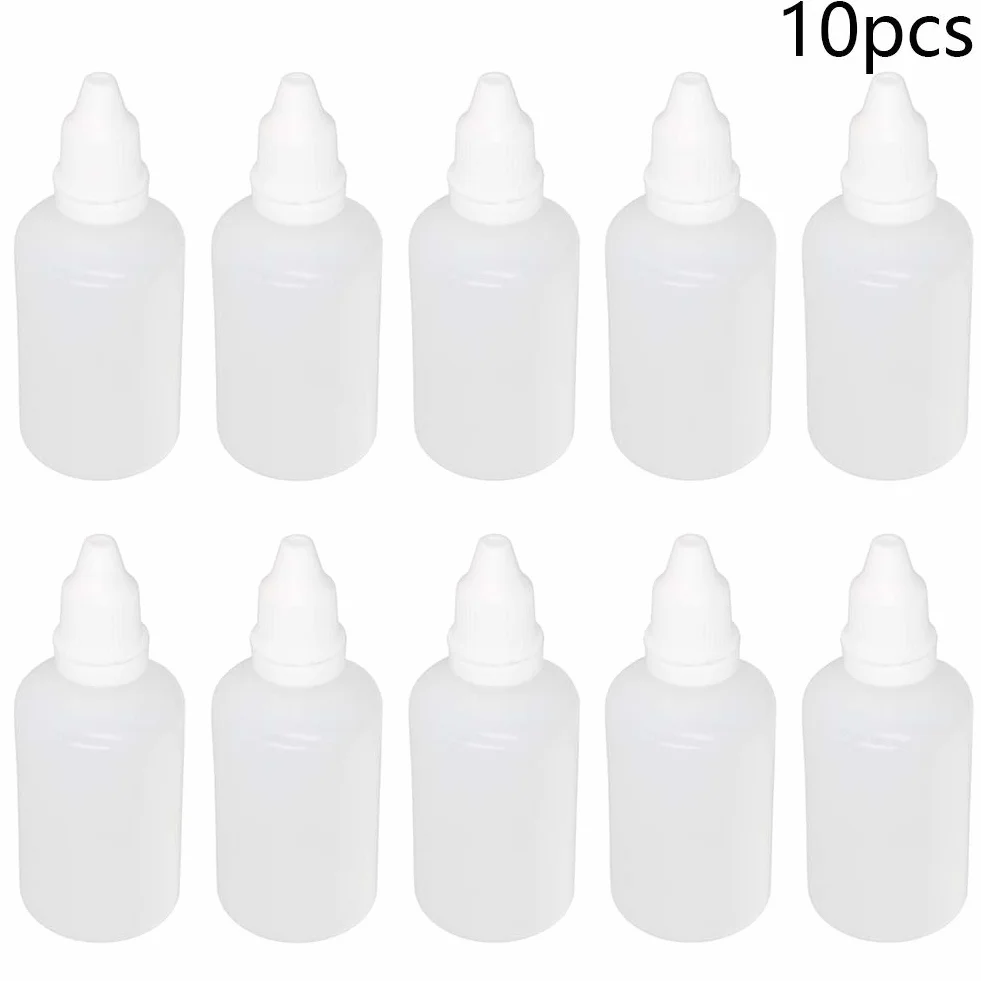 Plastikowa butelka z zakraplaczem 50 ml pusta wyciskana 10 szt