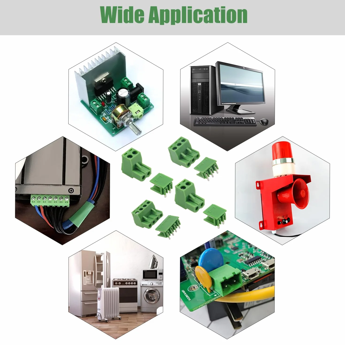 YIXISI 25 par Złączy Śrubowych do Montażu na Płytce Drukowanej, 5.08 mm 2-Pinowe / 3-Pinowe / 4-Pinowe Złącze Bloku Zacisków PCB, Złącze Bloku Zacisków Śrubowych, do PCB (Kąt Prosty)