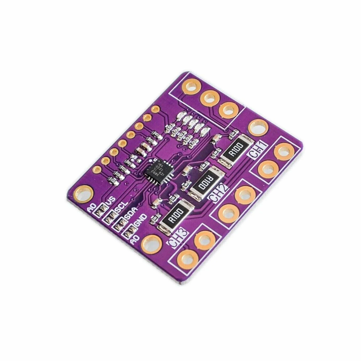2pcs INA3221 Triple-Channel Current Voltage Power Supply Sensor Monitor INA219
