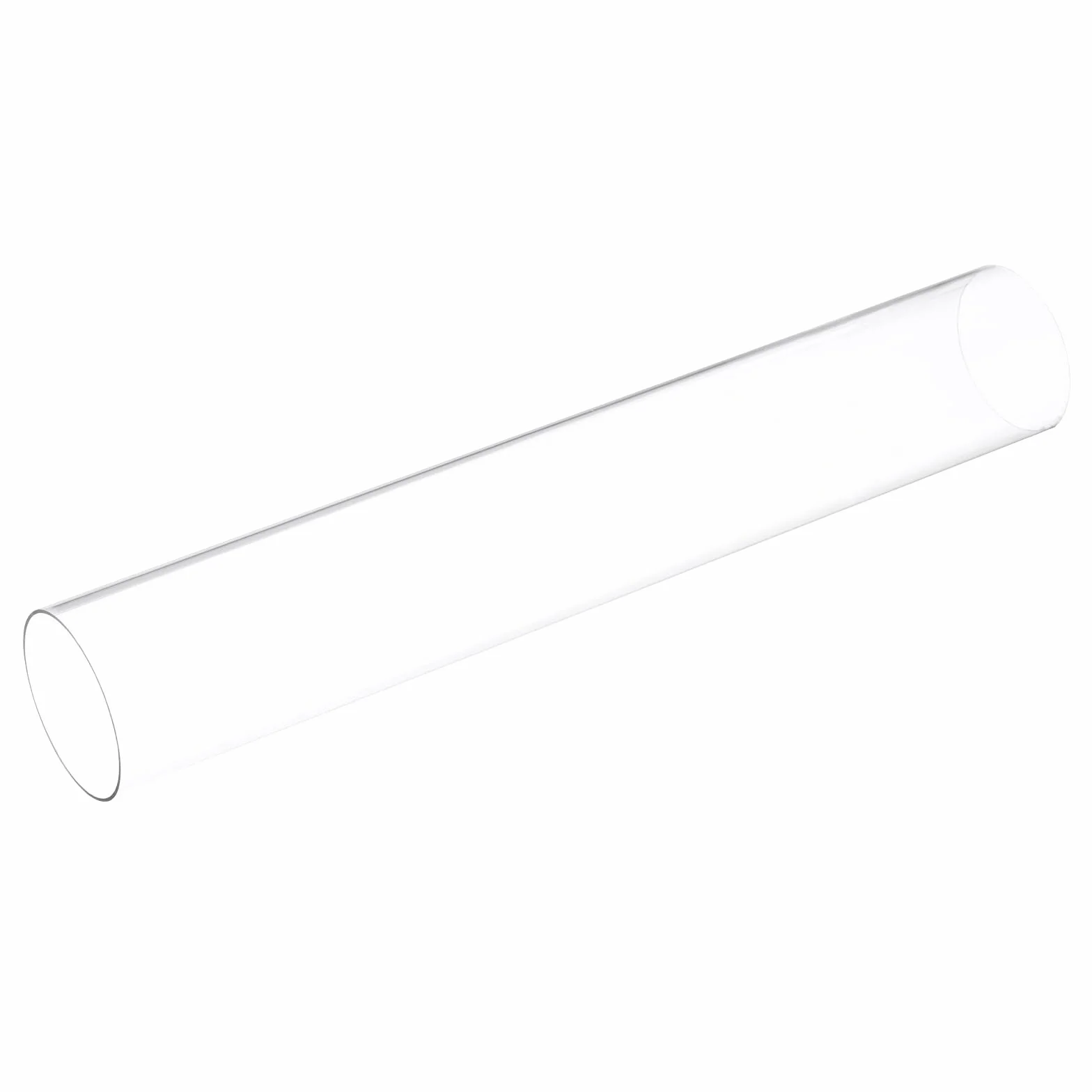 QUARKZMAN Przezroczyste sztywne rury 2 cale (50 mm) ID x 2 1/16 cala (52 mm) OD x 1 stopka (305 mm) długość okrągła rura poliwęglanowa z tworzywa sztucznego
