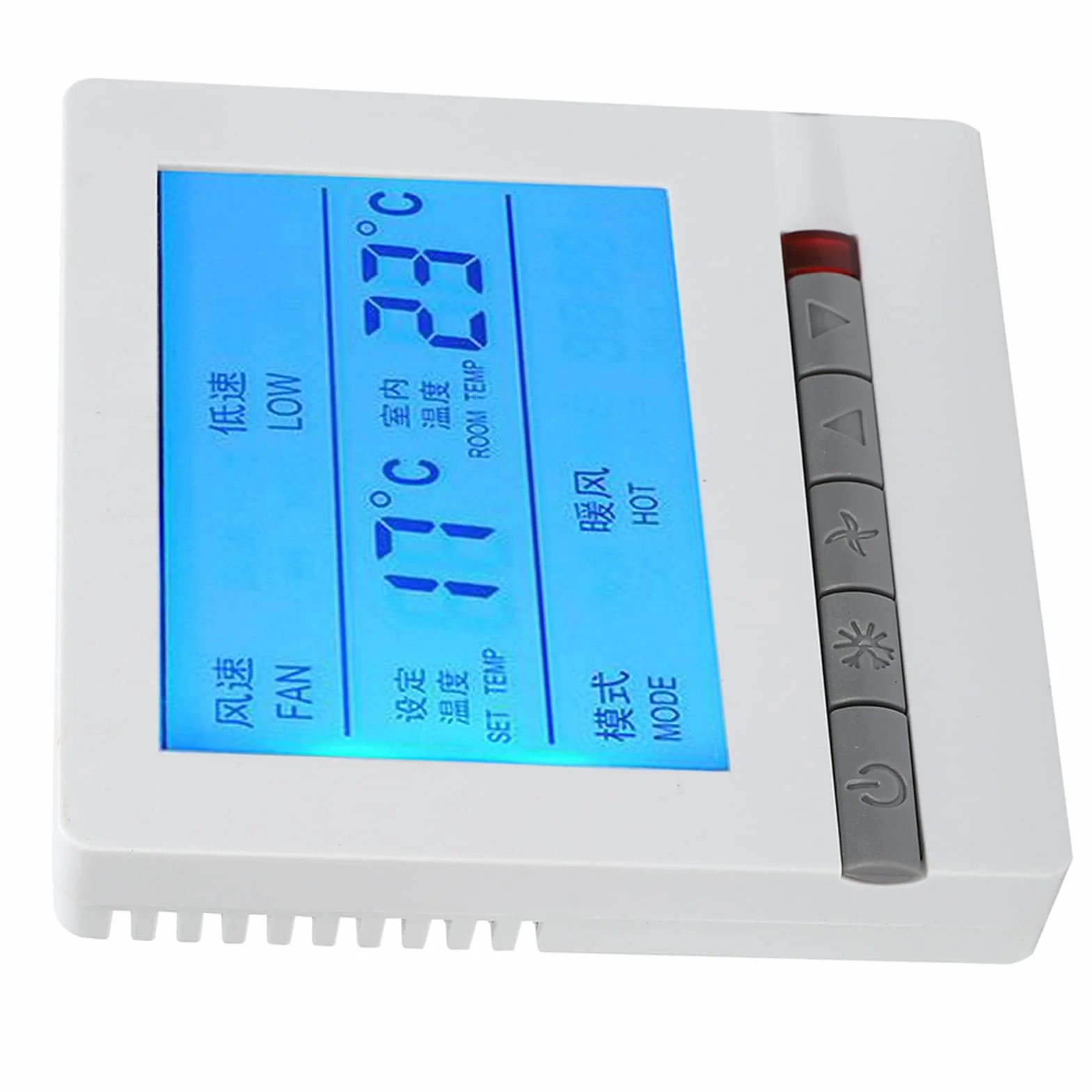 Cyfrowy Termostat Inteligentny Klimatyzator Wyświetlacz Lcd Regulator Temperatury Ac180260V Funkcja Zdalnego Sterowania Fan-Coil Termostat Klimatyzacji Smart,Termostat