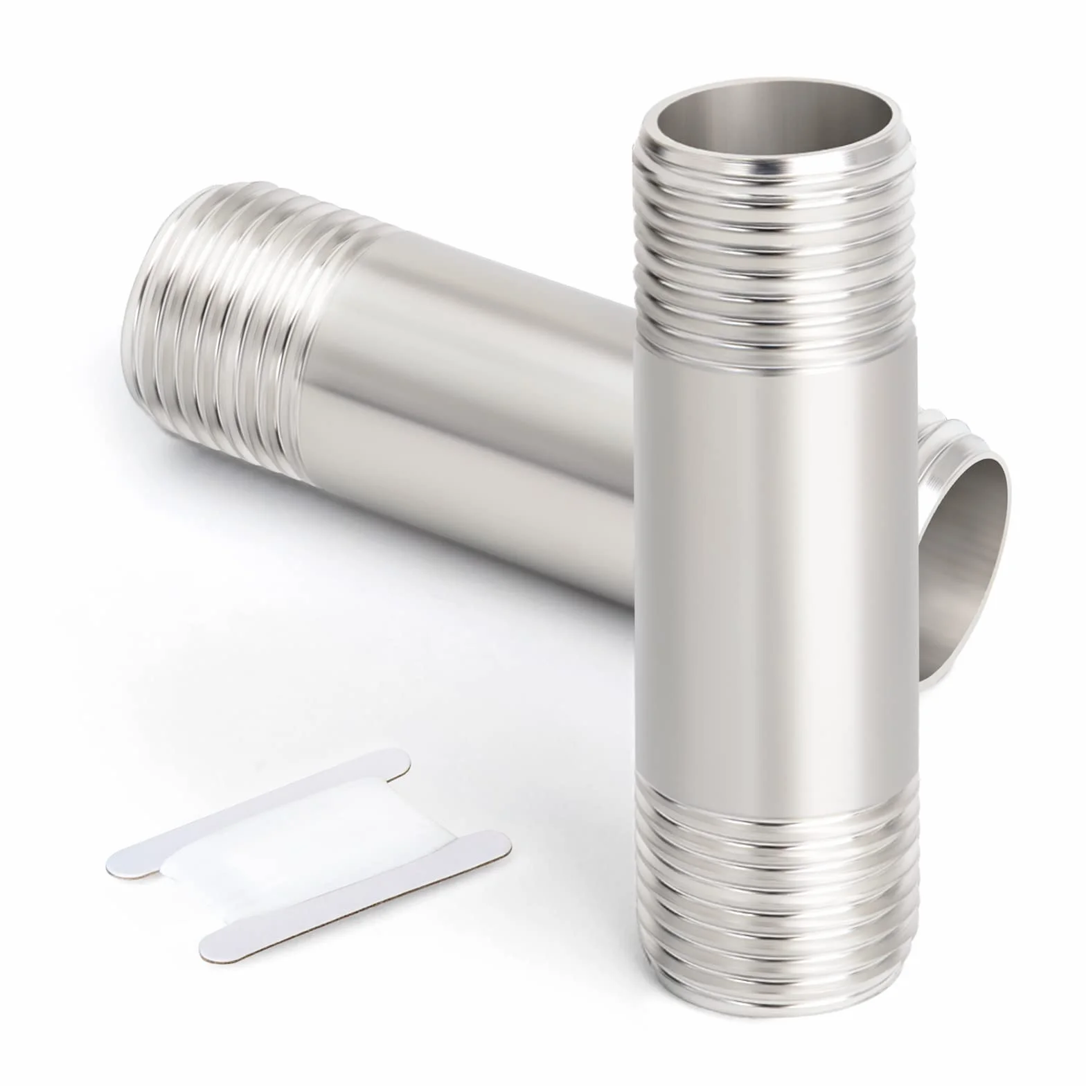 2 szt. 50 mm 1 "x 1" męski BSP odlewana rura 304 przewody rurowe ze stali nierdzewnej
