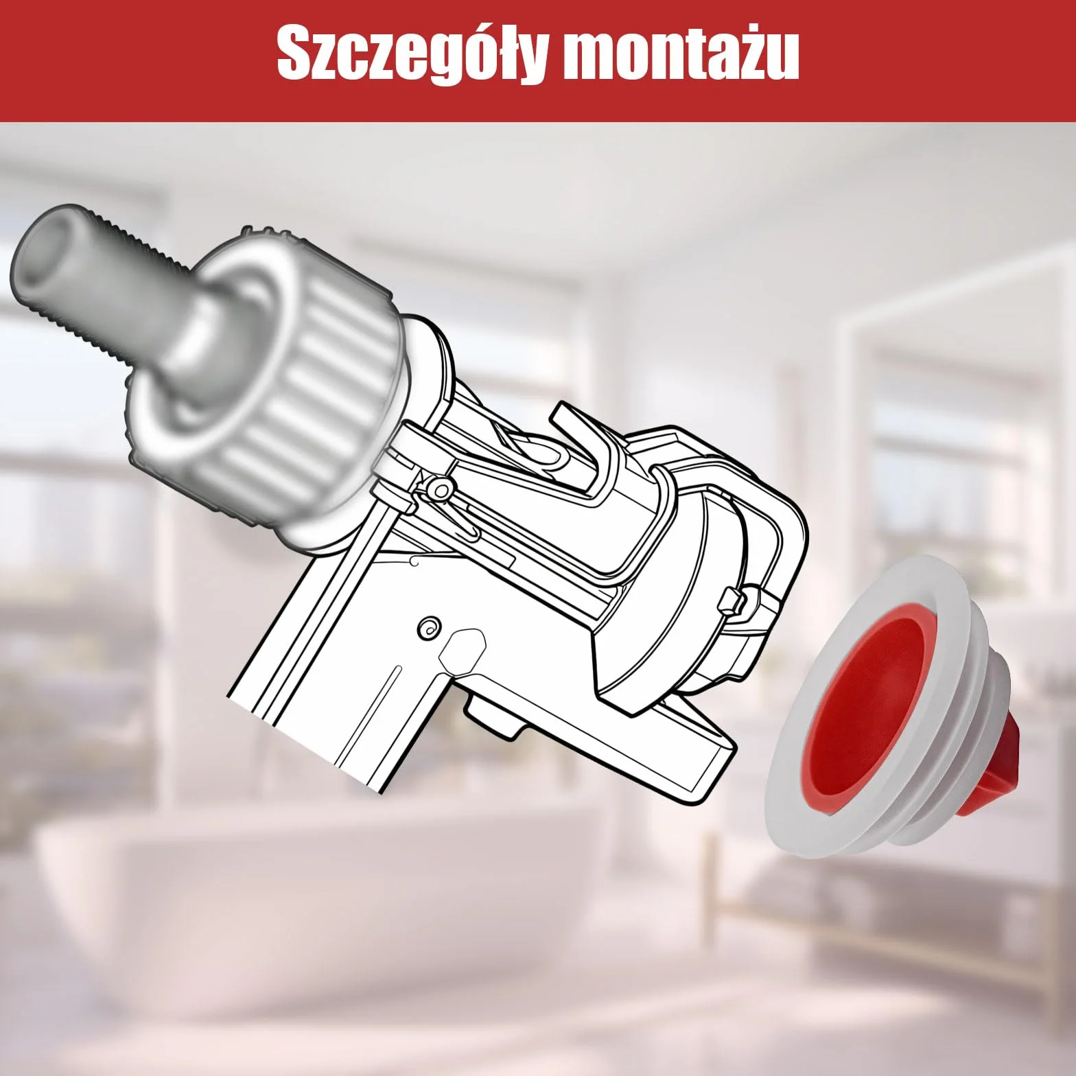 Membrana uszczelniająca do zaworu napełniającego WC TECE 3 sztuki