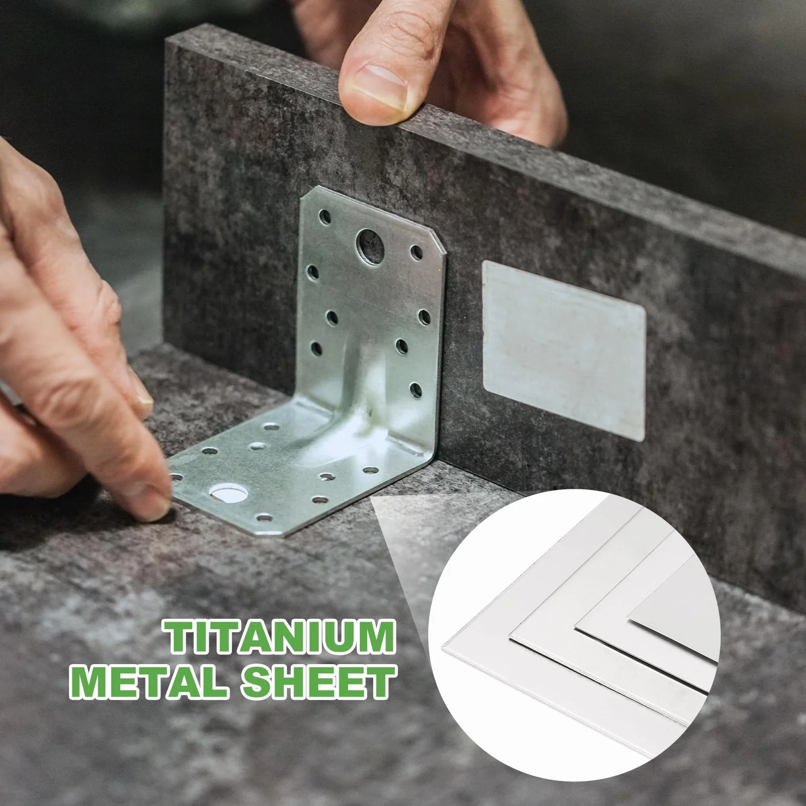 QUARKZMAN 2 sztuki czystej blachy tytanowej TA1 100 x 100 x 1 mm, odporna na korozję blacha tytanowa do obróbki chemicznej, części morskich, maszyn przemysłowych, obróbki metali, rzemiosła
