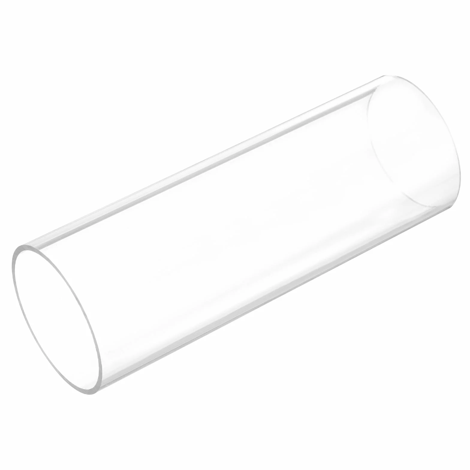 QUARKZMAN Okrągła, sztywna rura, przezroczysta, 50 mm (2") ID x 54 mm (2 1/8") OD x 0,5 ft (150 mm) długość rury z tworzywa sztucznego