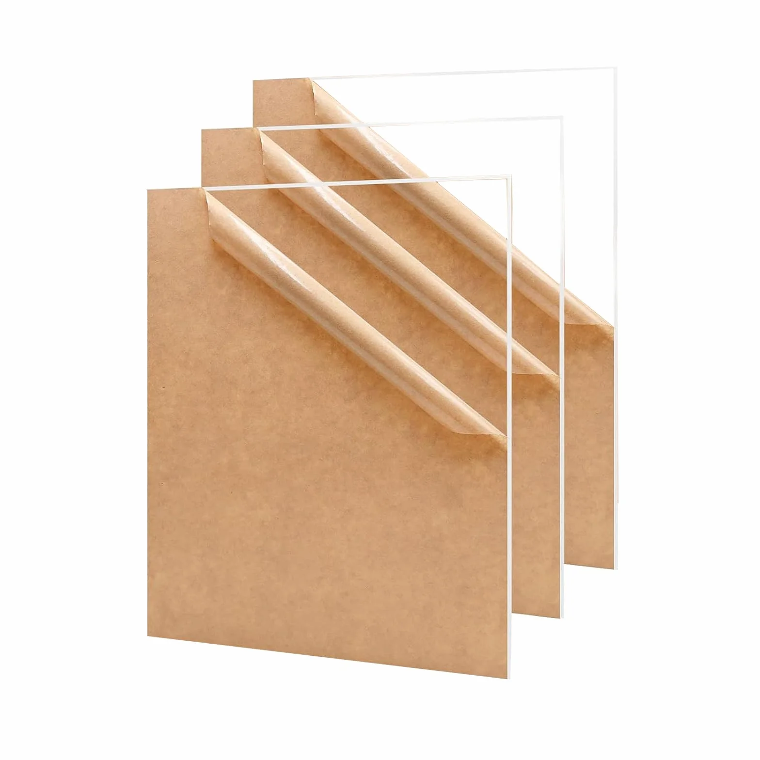 3 przezroczyste płyty akrylowe z tworzywa sztucznego, 297 x 210 x 1 mm, możliwość przycięcia, przezroczyste płyty ze szkła akrylowego, dekoracji domu, na wyświetlacz, ramki na zdjęcia, obrazy