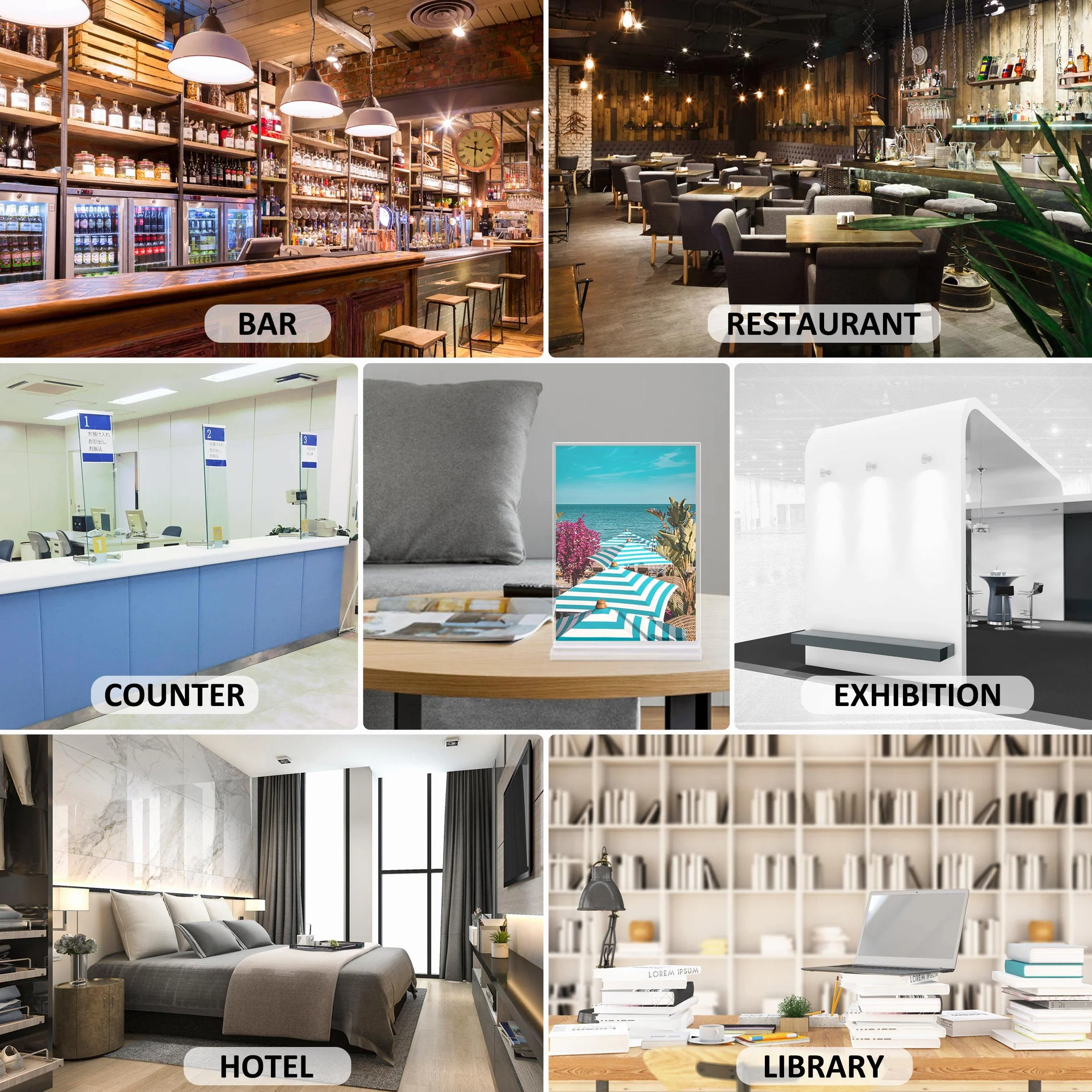 2 Sztuki Akrylowy Stojak na Szyld A5 Stojak na Menu transparentny Podwójny Stojak na biurko w kształcie litery T do restauracji Hotel Sklep Biurowy
