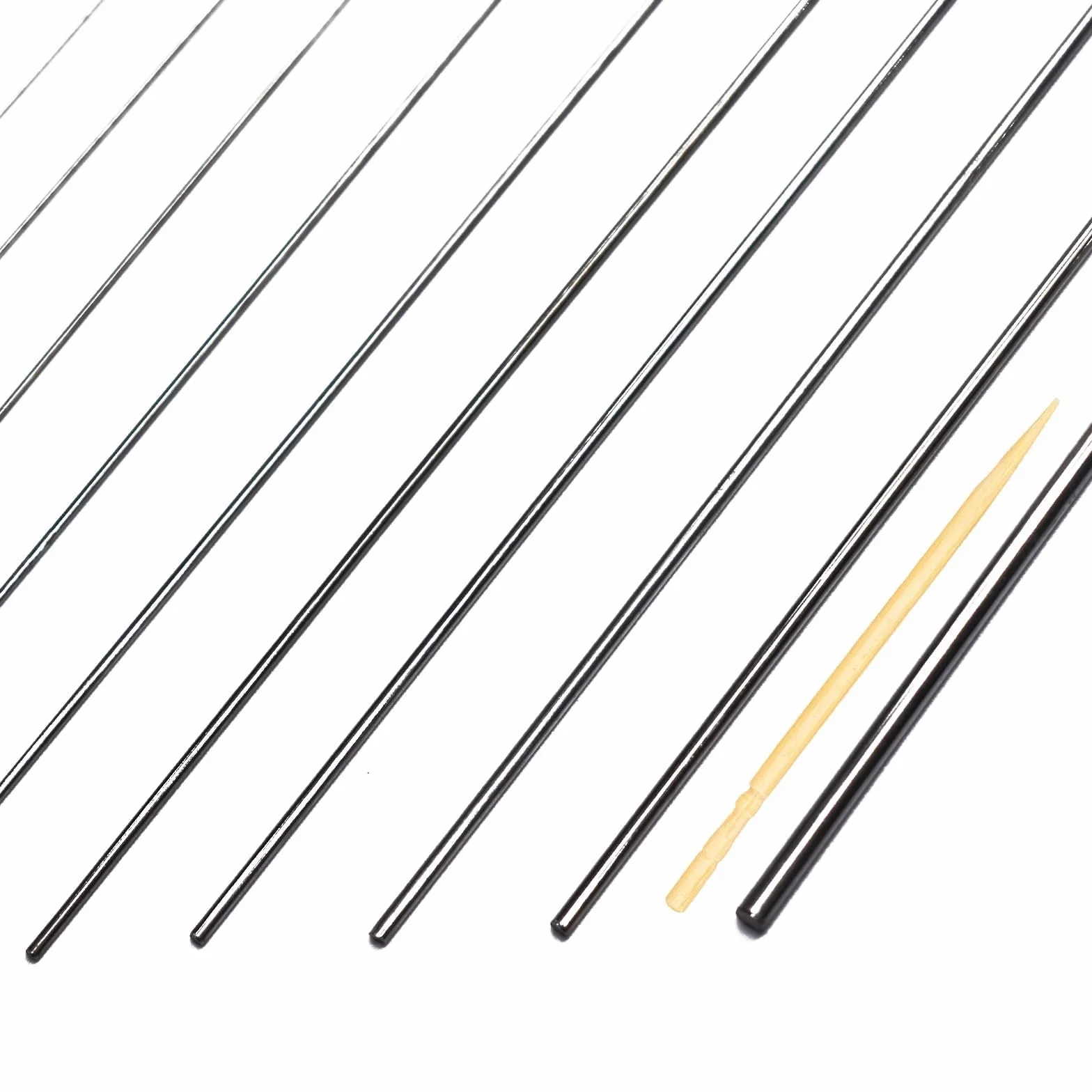 Pręt ze stali nierdzewnej 30cm 5 średnic 1mm-3mm DIY