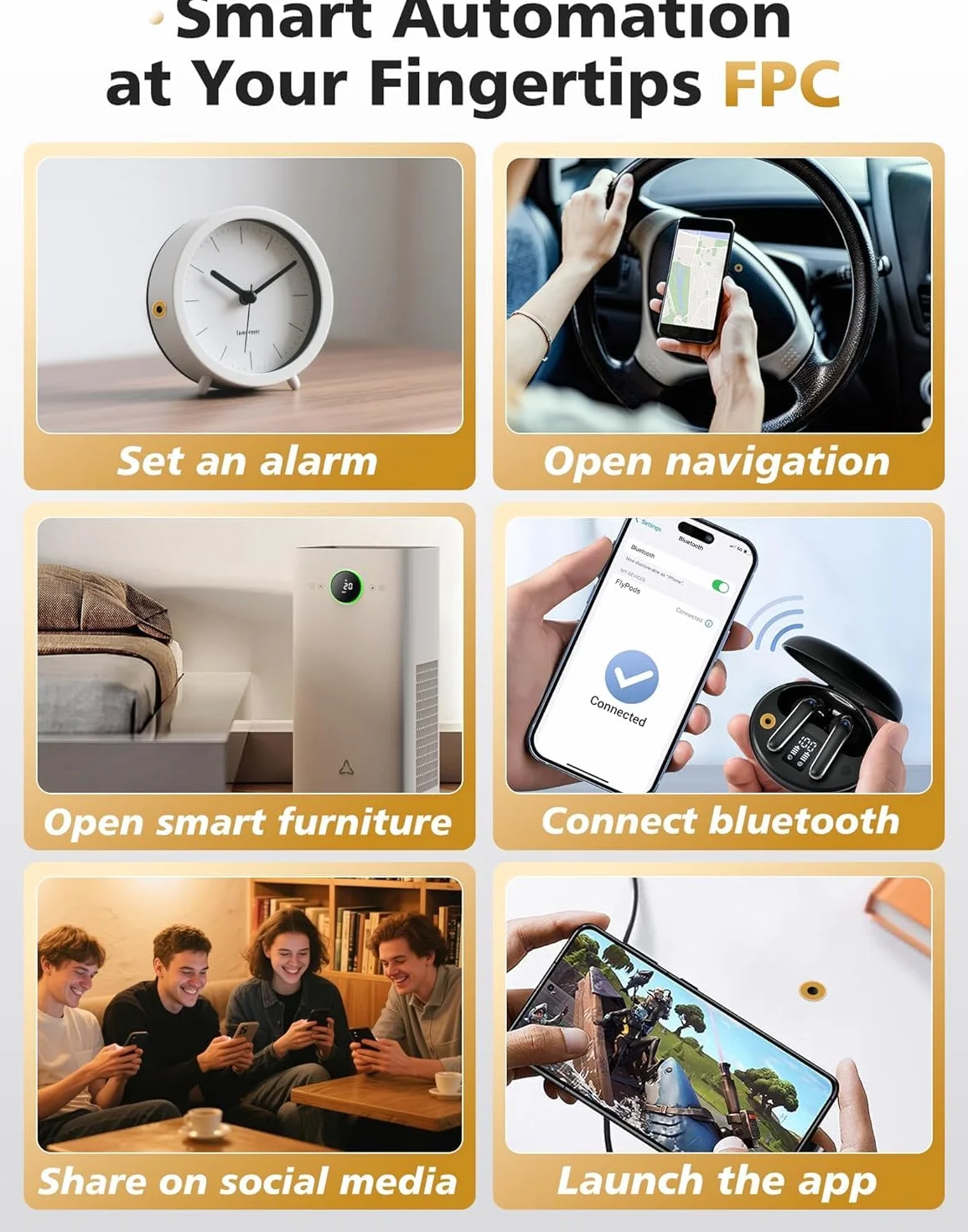 NFC Tag NTAG213 FPC Naklejka 10mm 12 sztuk Programowalny Nadpisywalny