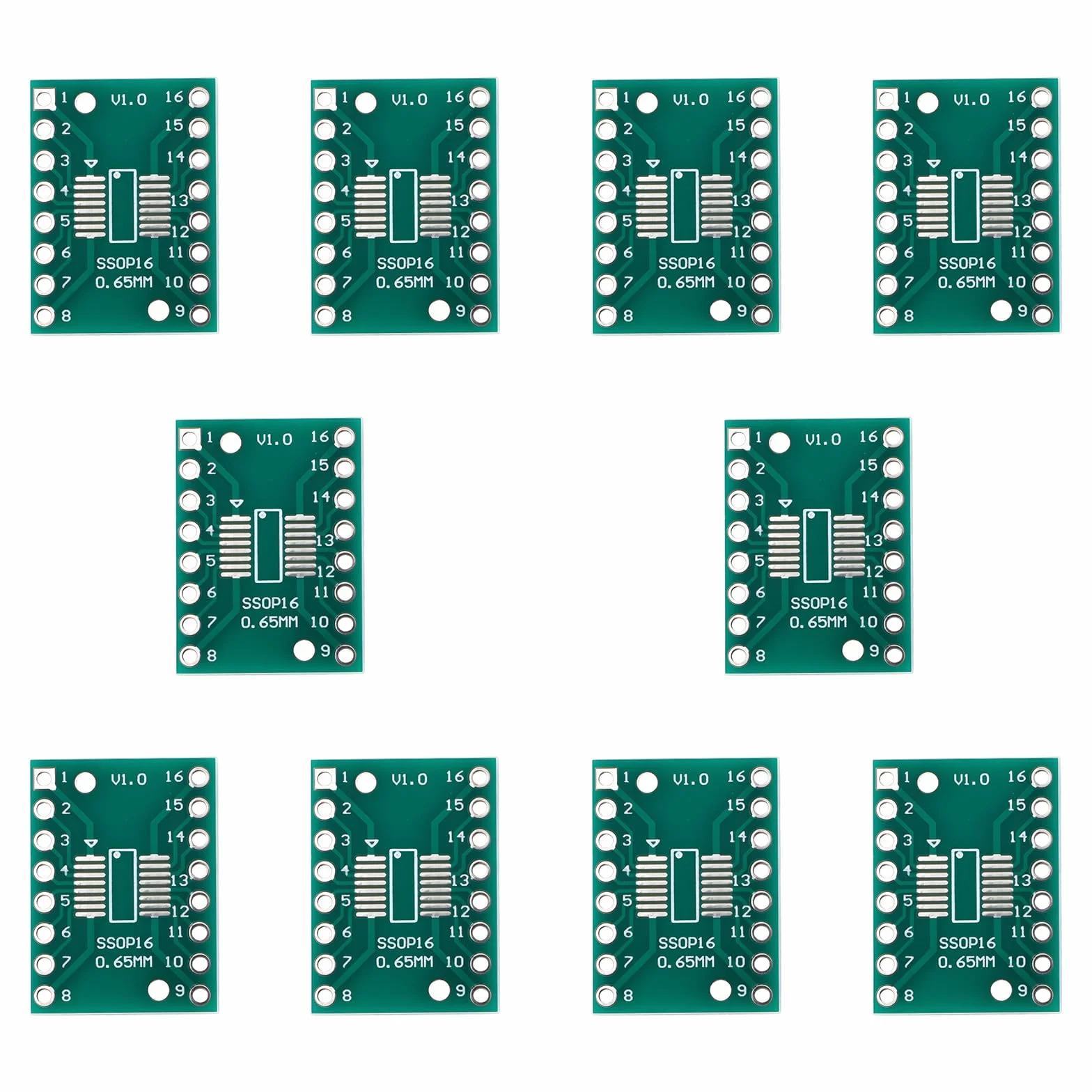 Płytka PCB SOP16 TSSOP16 do DIP-16 21 x 16 mm do modernizacji komponentów SMD