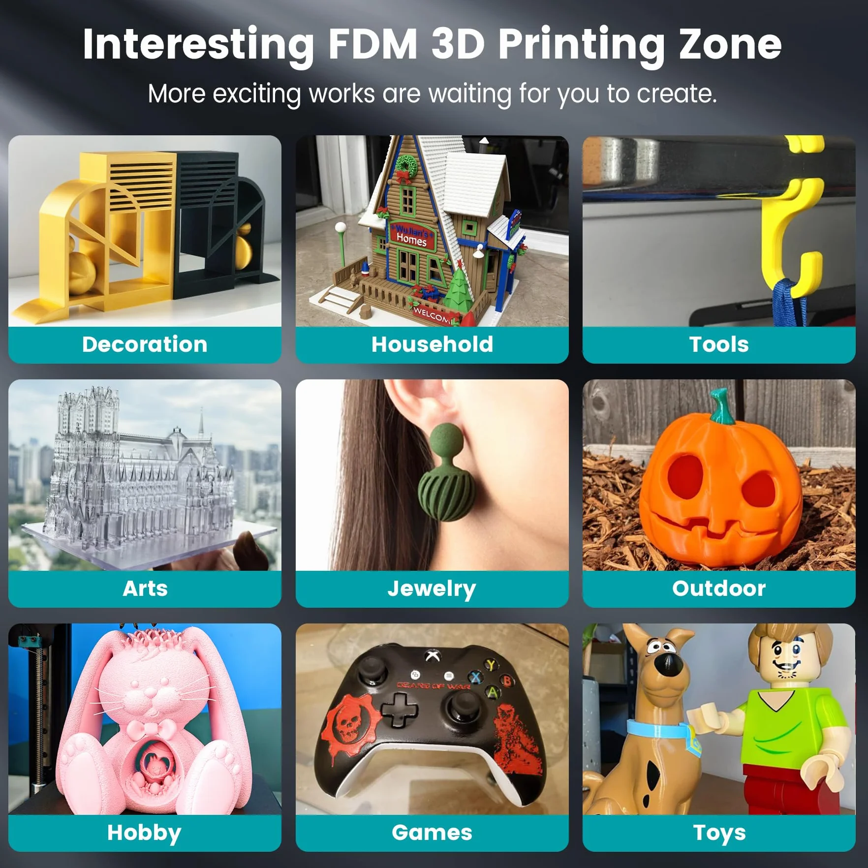 SUNLU PLA Filament, Drukarka 3D Filament 1,75 mm ±0,02 mm, 1 kg na Szpulę, Czarny
