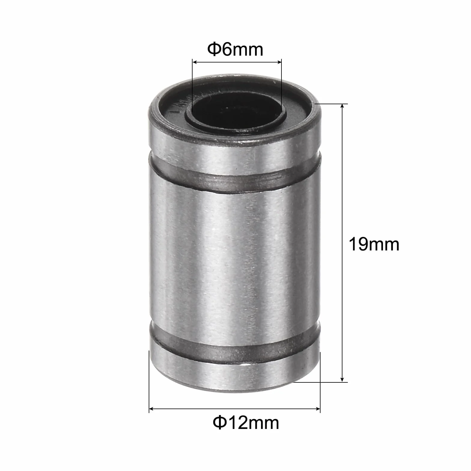 QUARKZMAN LM6UU łożyska kulkowe liniowe 12 sztuk 6x12x19 mm do CNC 3D