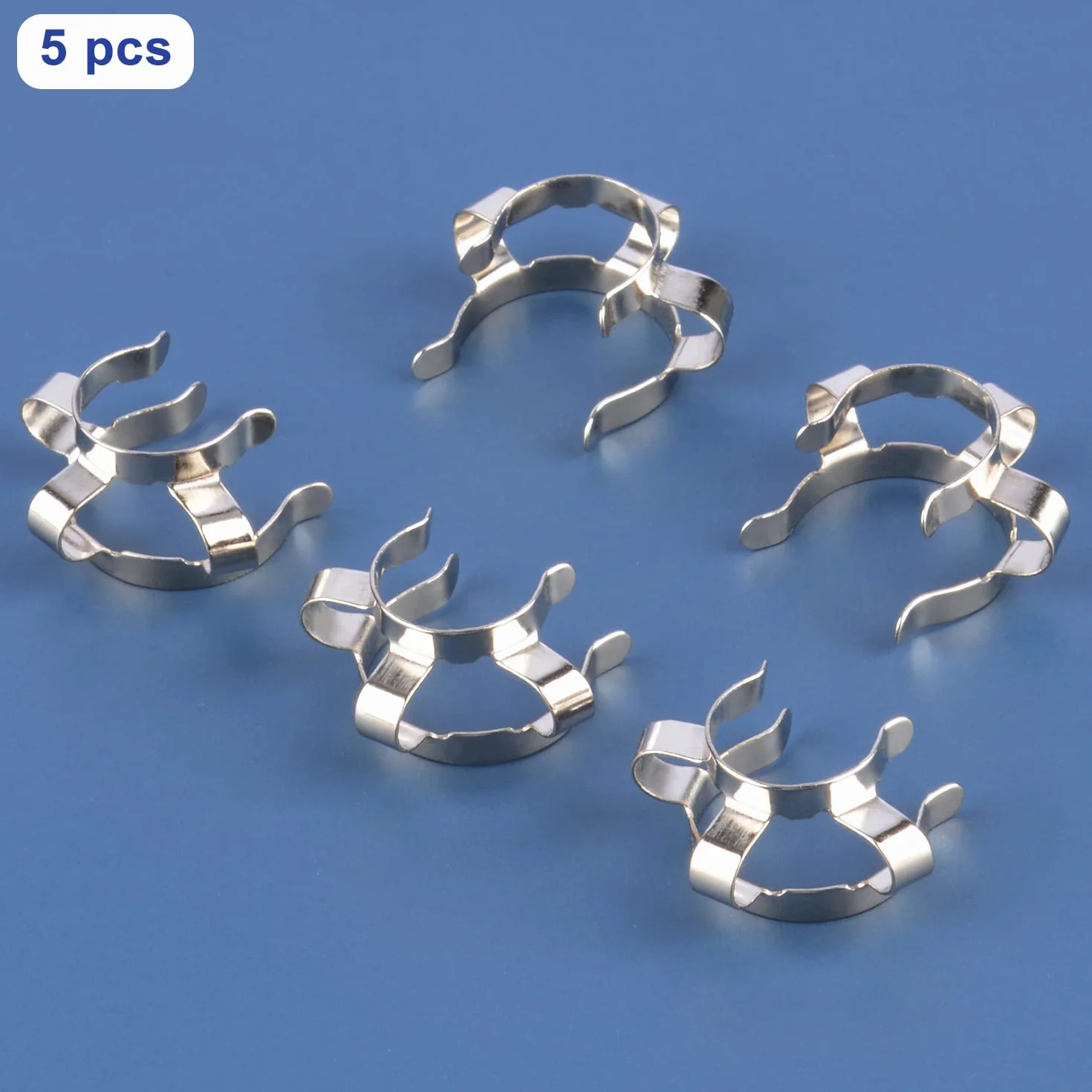 Labasics Keck metalowy zacisk zaciskowy 14 mm 5 sztuk 14/20 akcesoria laboratoryjne
