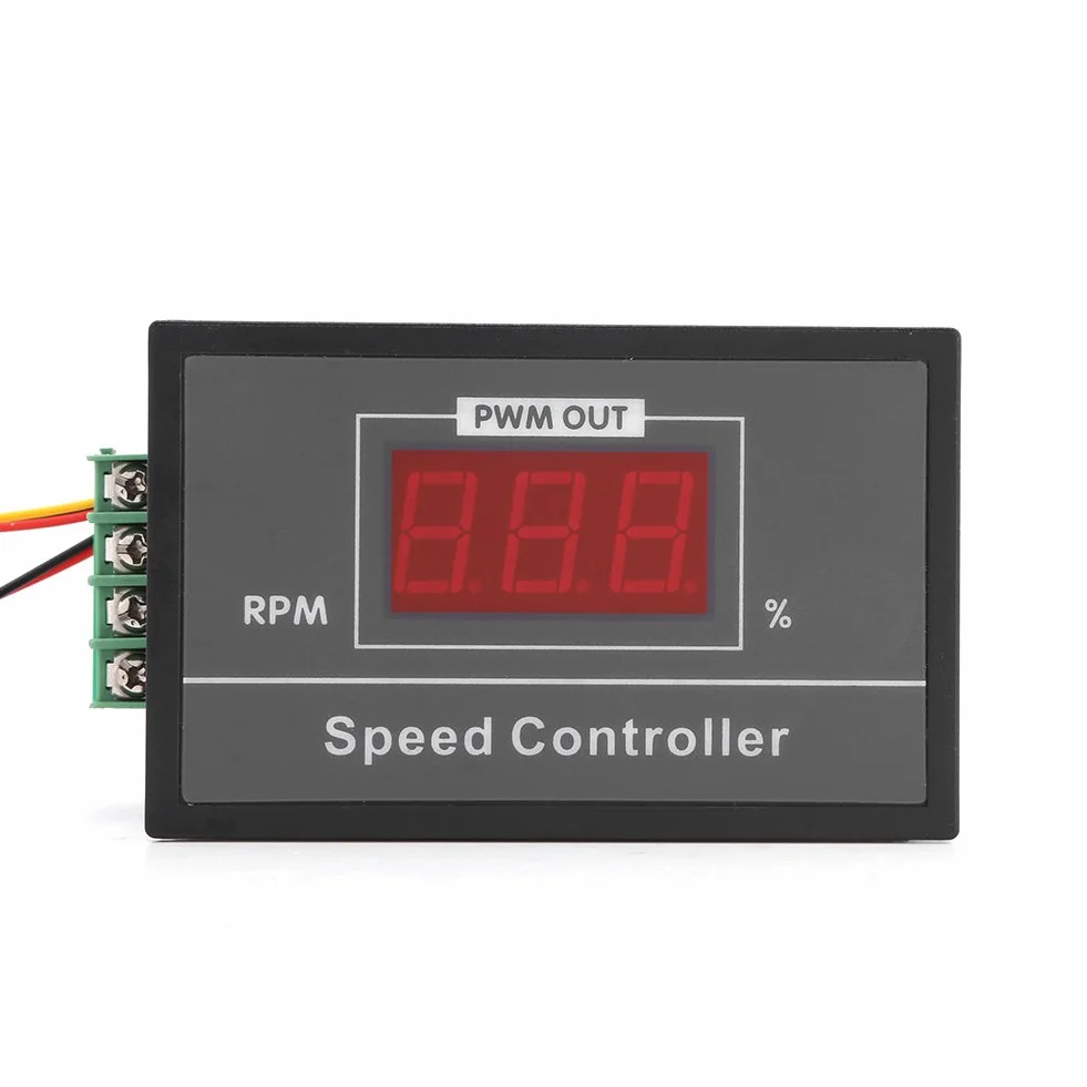 DC 6-60V 12V 24V 36V 48V 30A PWM DC Motor Speed Controller (PWM) Speed Adjustable Stepless Governor Regulator, Motor Speed Controller with Start Stop Switch