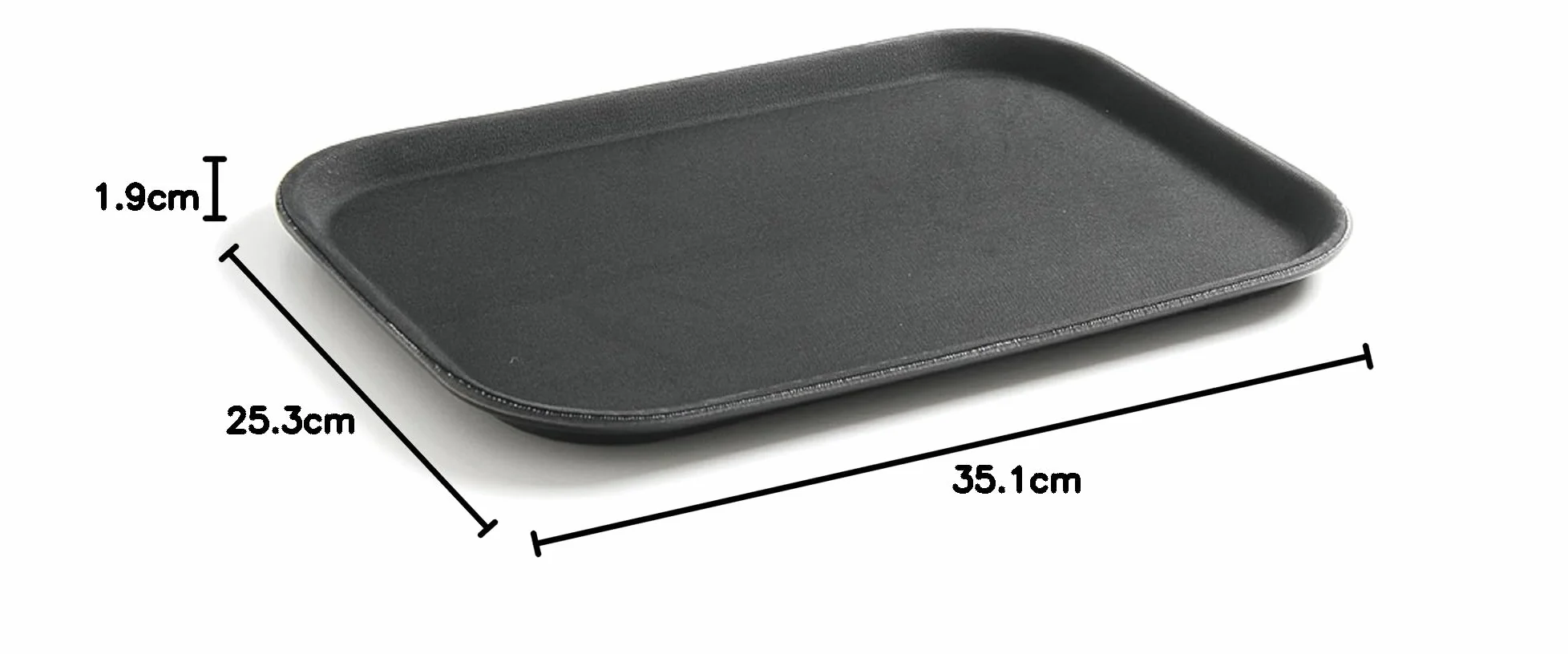 HENDI Taca do serwowania prostokątna antypoślizgowa GN1/1 530x325x2mm czarna