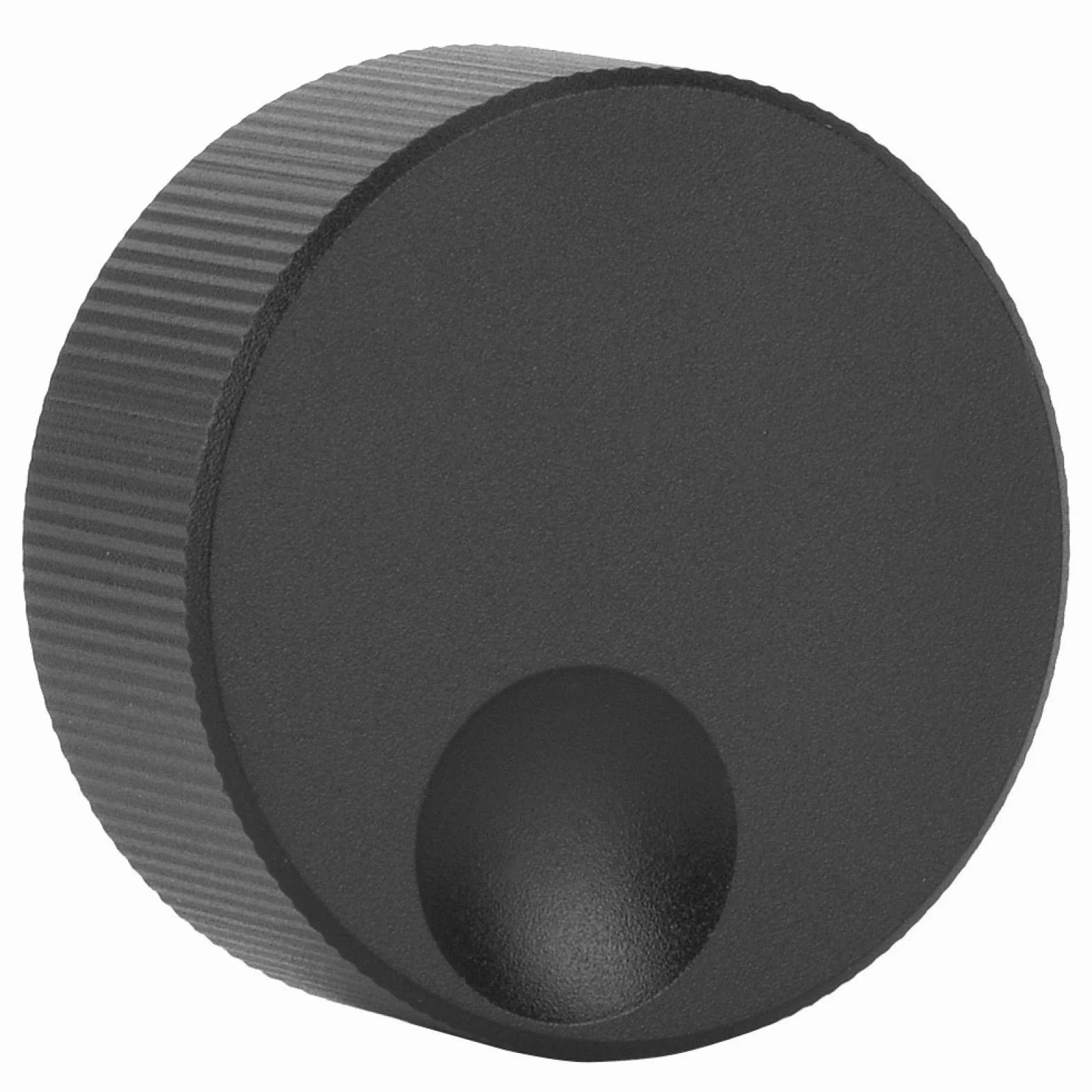 Pokrętło regulacji głośności 32x13mm Czarne matowe, solidne aluminiowe pokrętło do potencjometru 6mm