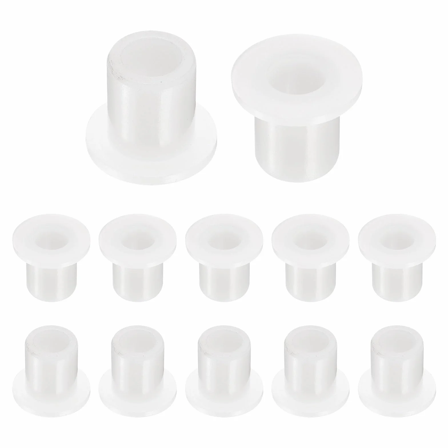 Tuleje kołnierzowe nylonowe ID 10,7 mm x OD 16 mm x długość 20 mm 12 szt. QUARKZMAN