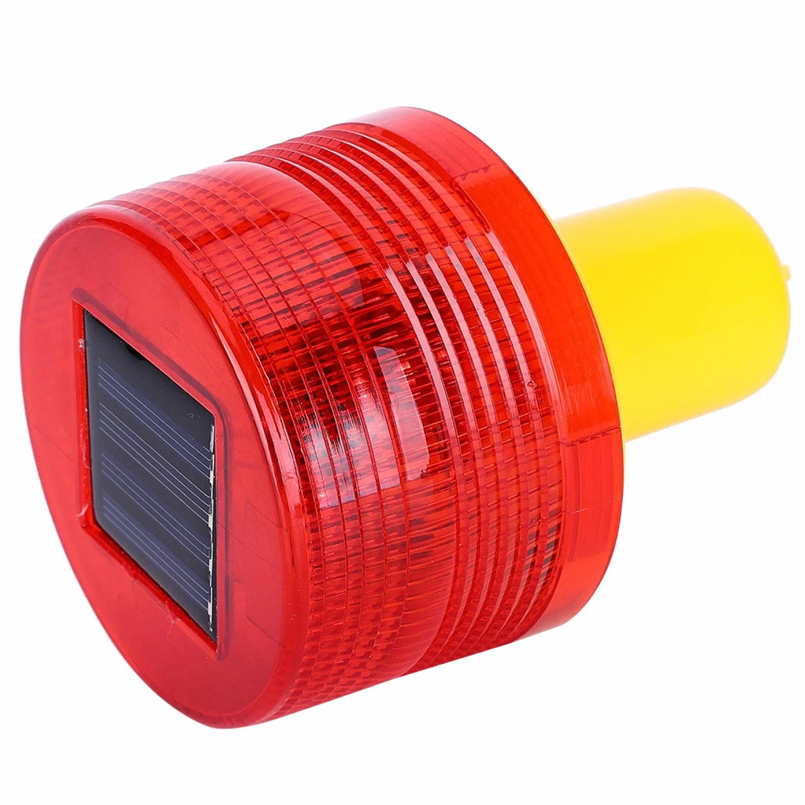 Solarna lampa ostrzegawcza LED 300A plastikowa czerwone światło do dróg