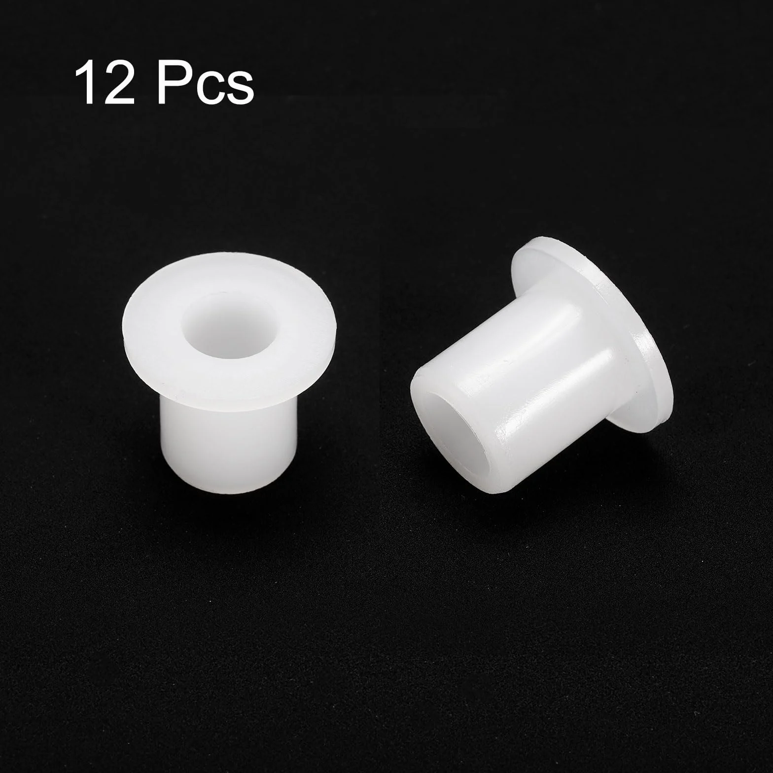 Tuleje kołnierzowe nylonowe ID 10,7 mm x OD 16 mm x długość 20 mm 12 szt. QUARKZMAN