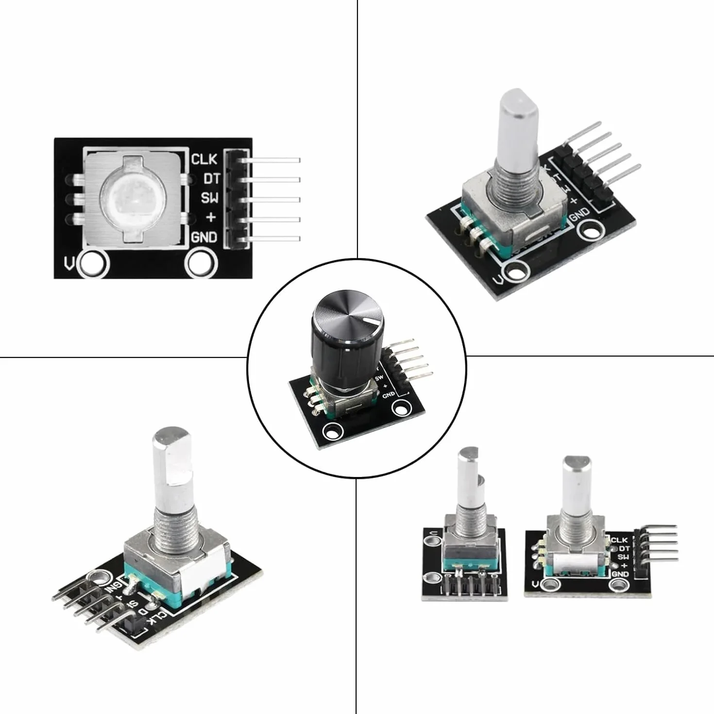 KY-040 Rotary Encoder moduł 360-stopniowy enkoder obrotowy do Arduino potencjometr cyfrowe wyjście impulsowe