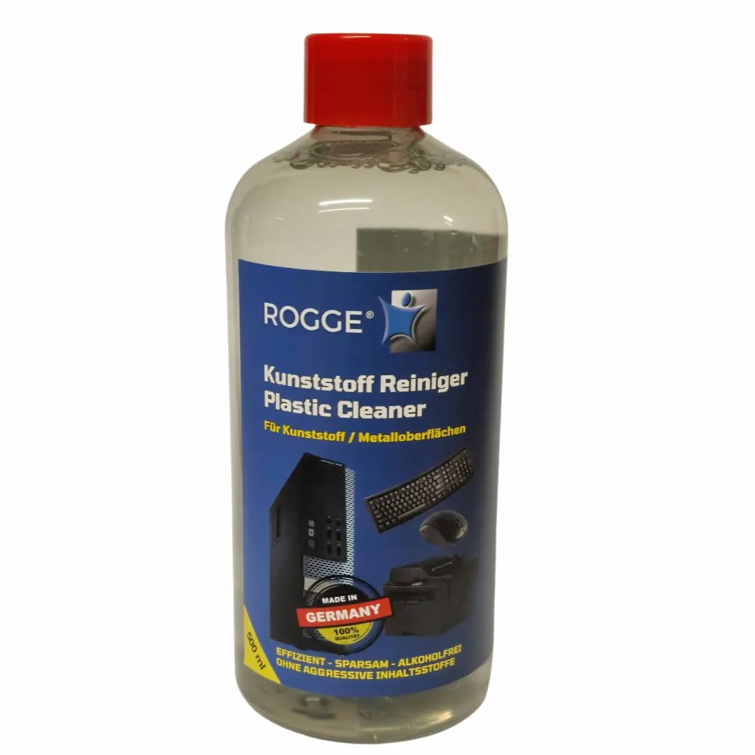 ROGGE 500 ml środek do czyszczenia tworzyw sztucznych, PC, myszy, klawiatur, drukarek itd. Delikatny środek do czyszczenia powierzchni bez alkoholu, specjalnie zaprojektowany do codziennego