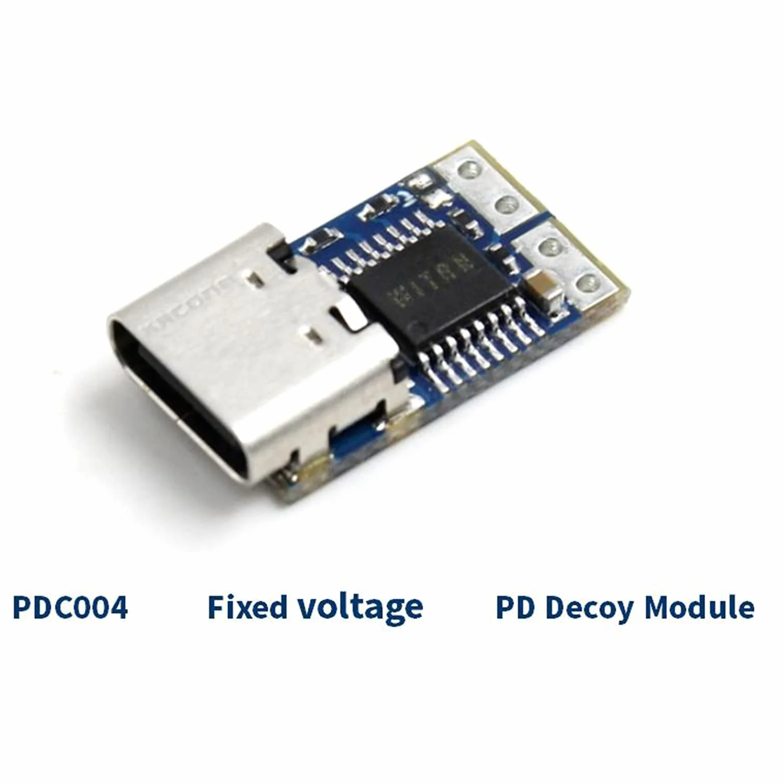 Jadeshay Moduł wyzwalający 5 szt. USB-C PDC004 PD 12 V DC stałe napięcie moduł wyzwalacza zasilania 5A typ C wejście żeńskie