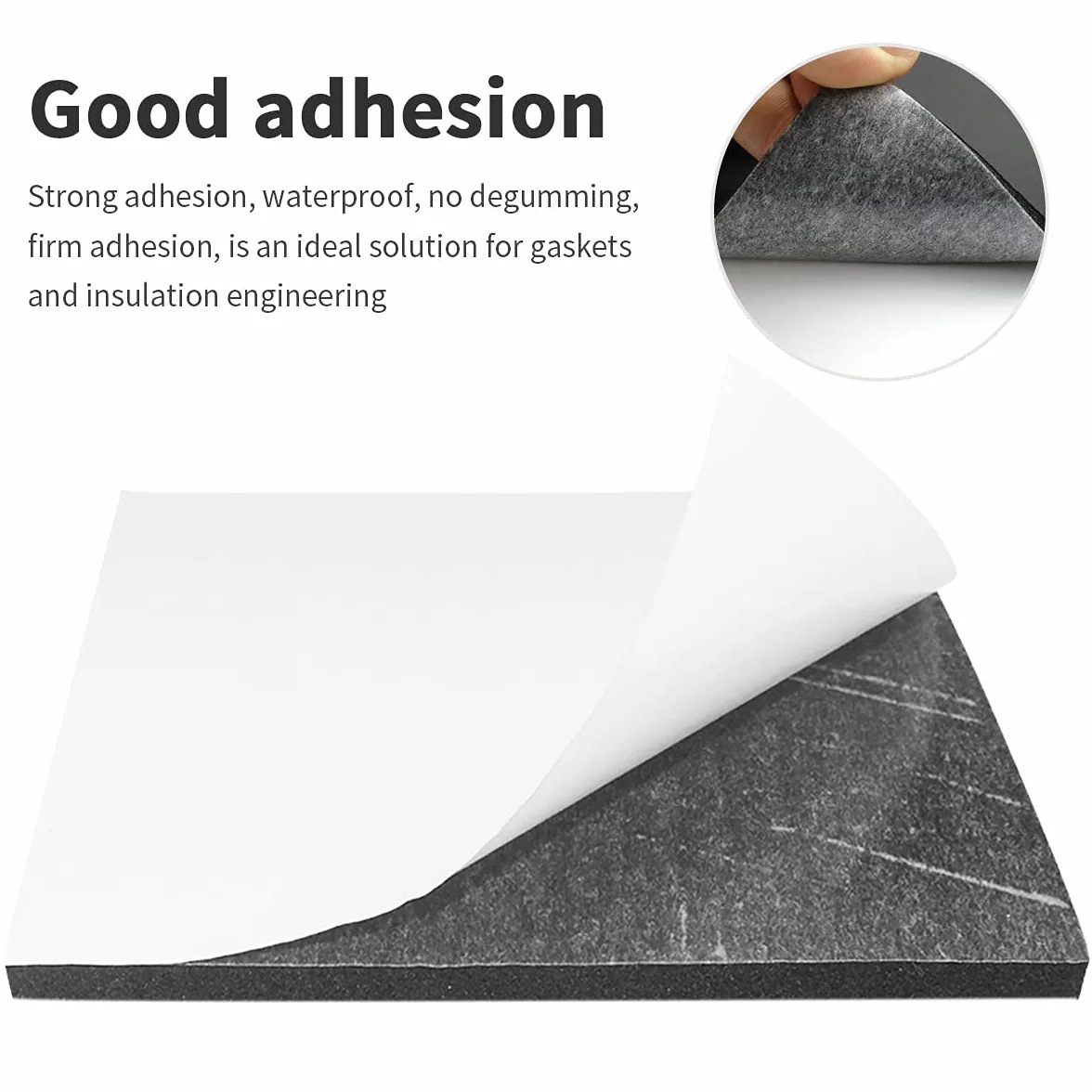 Zestaw 5 arkuszy z pianki samoprzylepnej o długości 300 mm x 200 mm szerokości x 3 mm grubości gumy neoprenowej z zamkniętymi komórkami, antywibracyjne, antypoślizgowe, do ochrony mebli