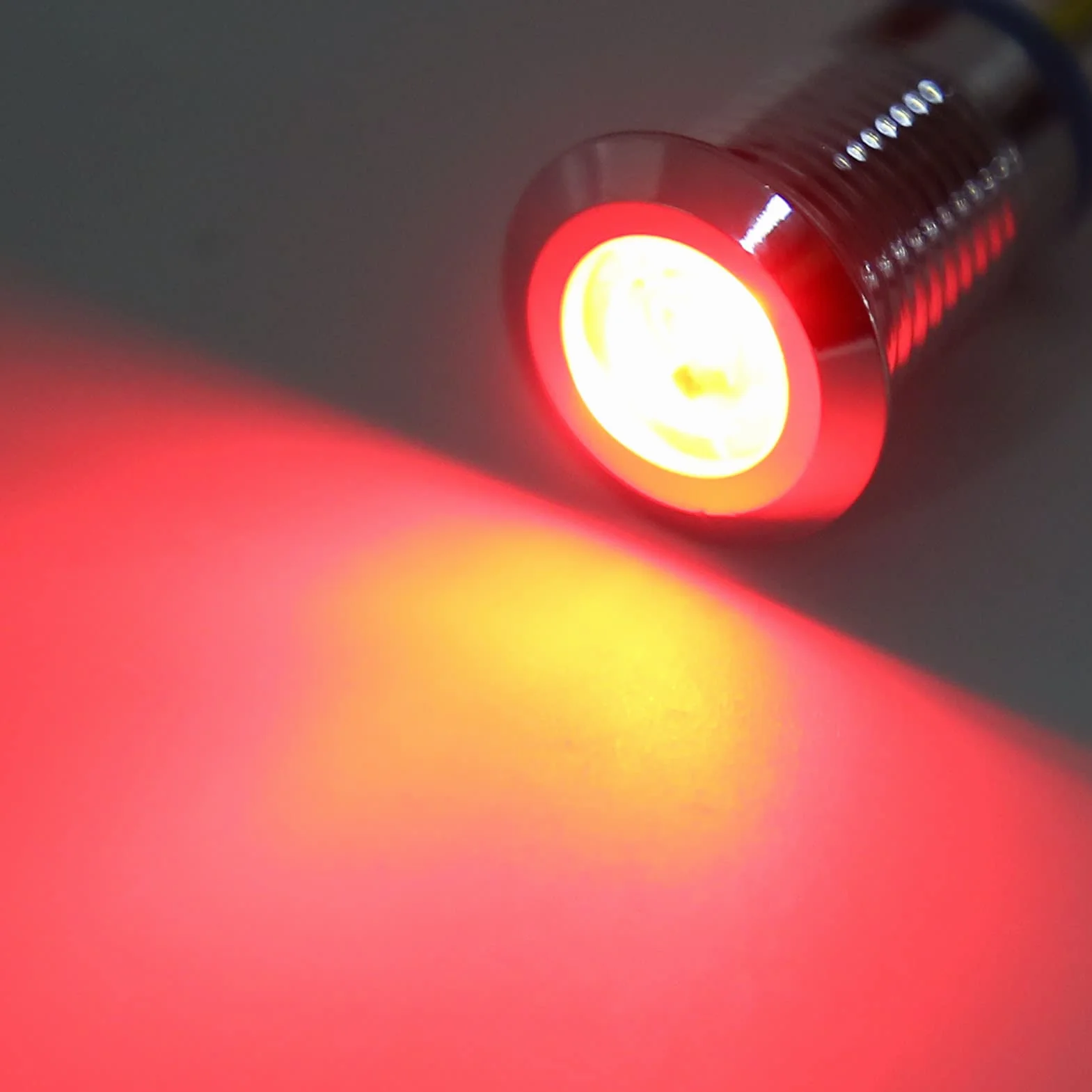 4 zestawy okrągłych diod LED, 10 mm wstępnie przewodowy podwójny kolor LED wodoodporny wskaźnik światła 3-6 V (czerwony i niebieski)