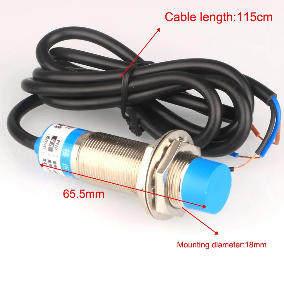 Gebildet Indukcyjny Czujnik Zbliżeniowy 8mm NPN NO DC 6-36V 300 mA 3-przewodowy LJ18A3-8-Z/BY