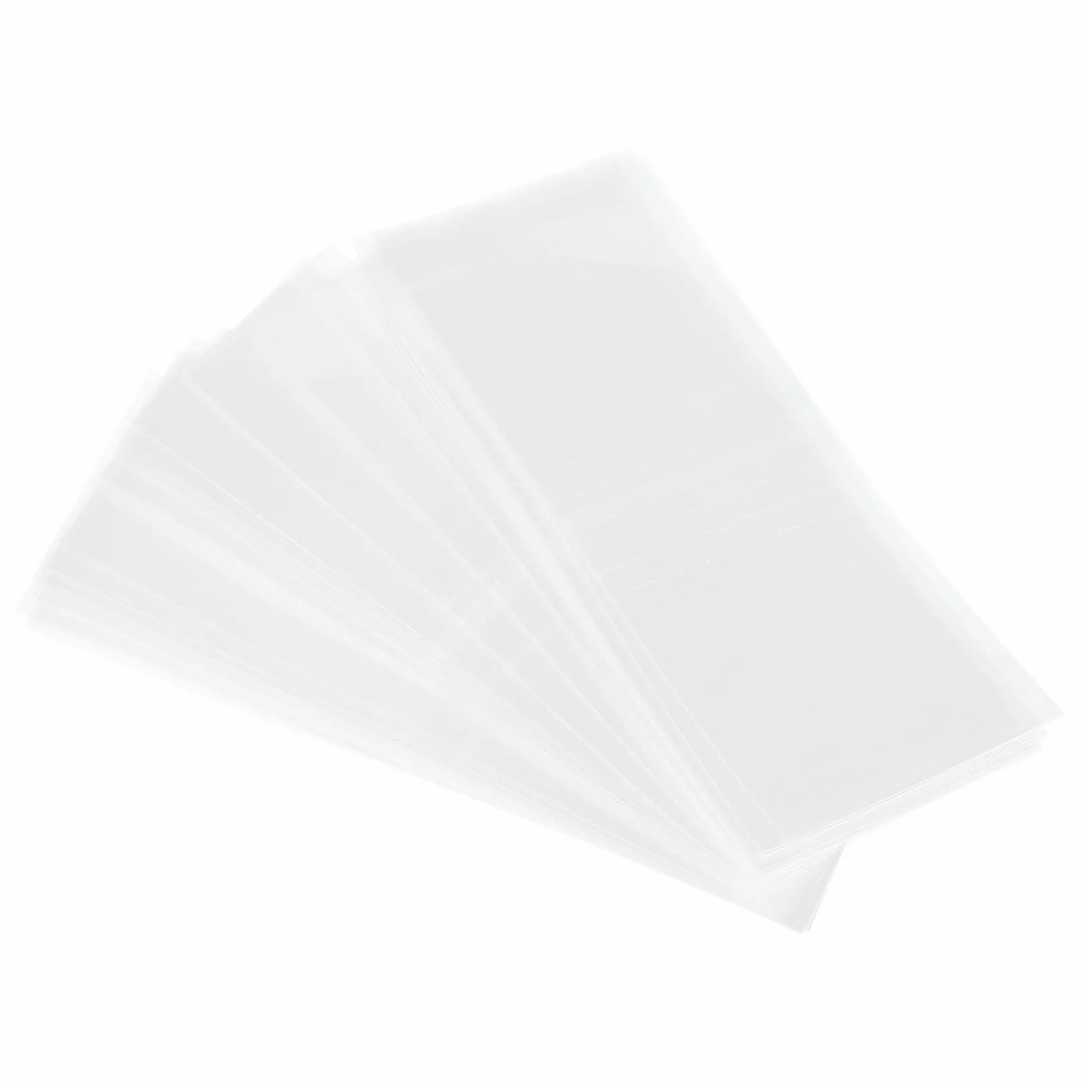 PATIKIL 75x30mm PVC perforowane opaski termokurczliwe, 500 sztuk, przezroczyste do butelek słoików puszek