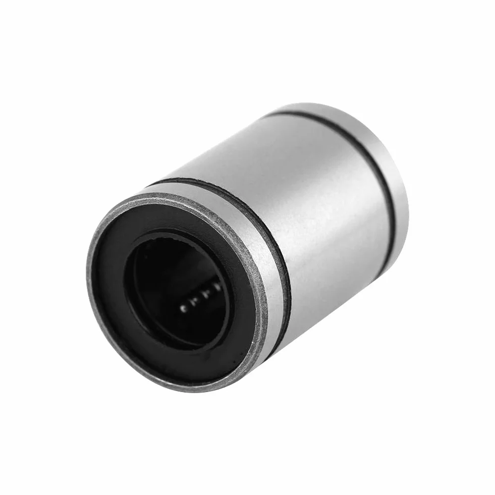 Liniowe łożyska kulkowe LM10UU 8 szt. 10 mm liniowe łożyska kulkowe do drukarki 3D cylinder części CNC, zestaw 8 szt.