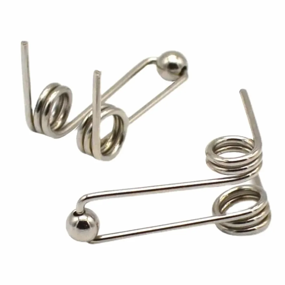 2 szt. 24-30mm wymiana lokówki podwójny powrót sprężyna skrętowa kręcenie włosów akcesoria do prętów średnica drutu 1.2mm (Size : 26mm)