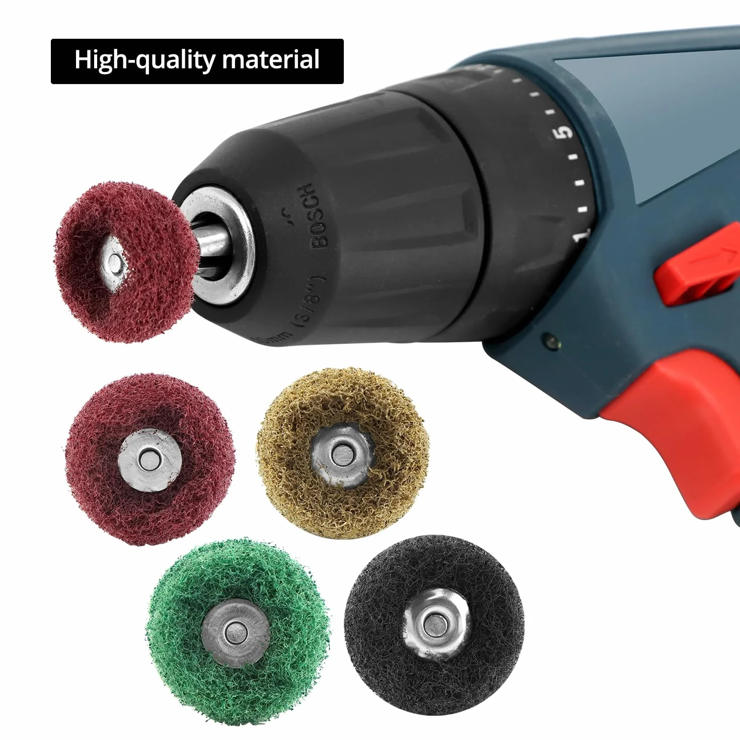 QWORK® 40 szt. zestaw szlifierski do polerowania, trzpień 3 mm, narzędzie obrotowe
