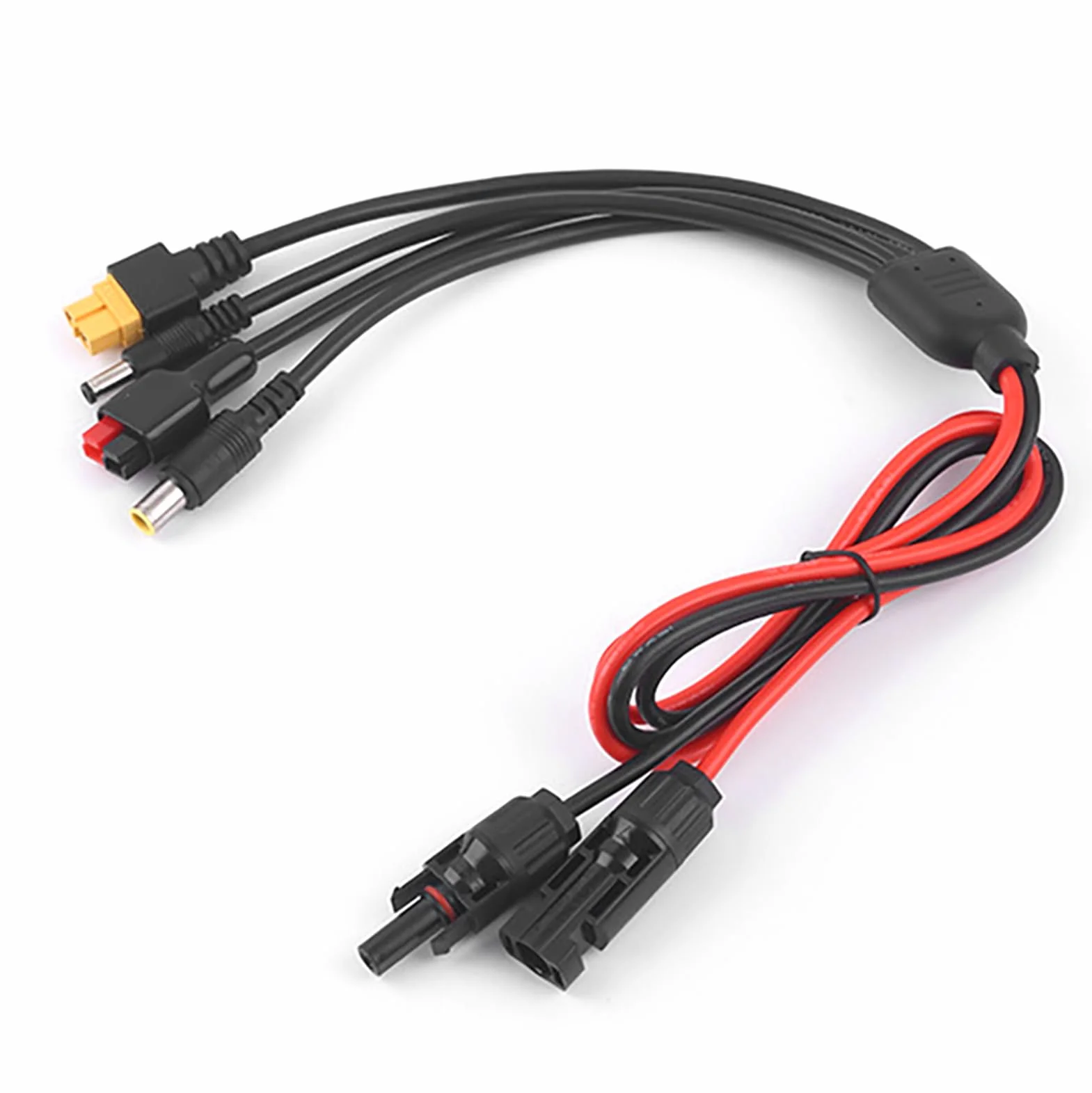 Przedłużacz do Panelu Słonecznego ze Złączem żeńskim 4 w 1 DC5521 7909 XT60 do ładowania Wielu Elektrowni Słonecznych Wodoodporna Konstrukcja IP68