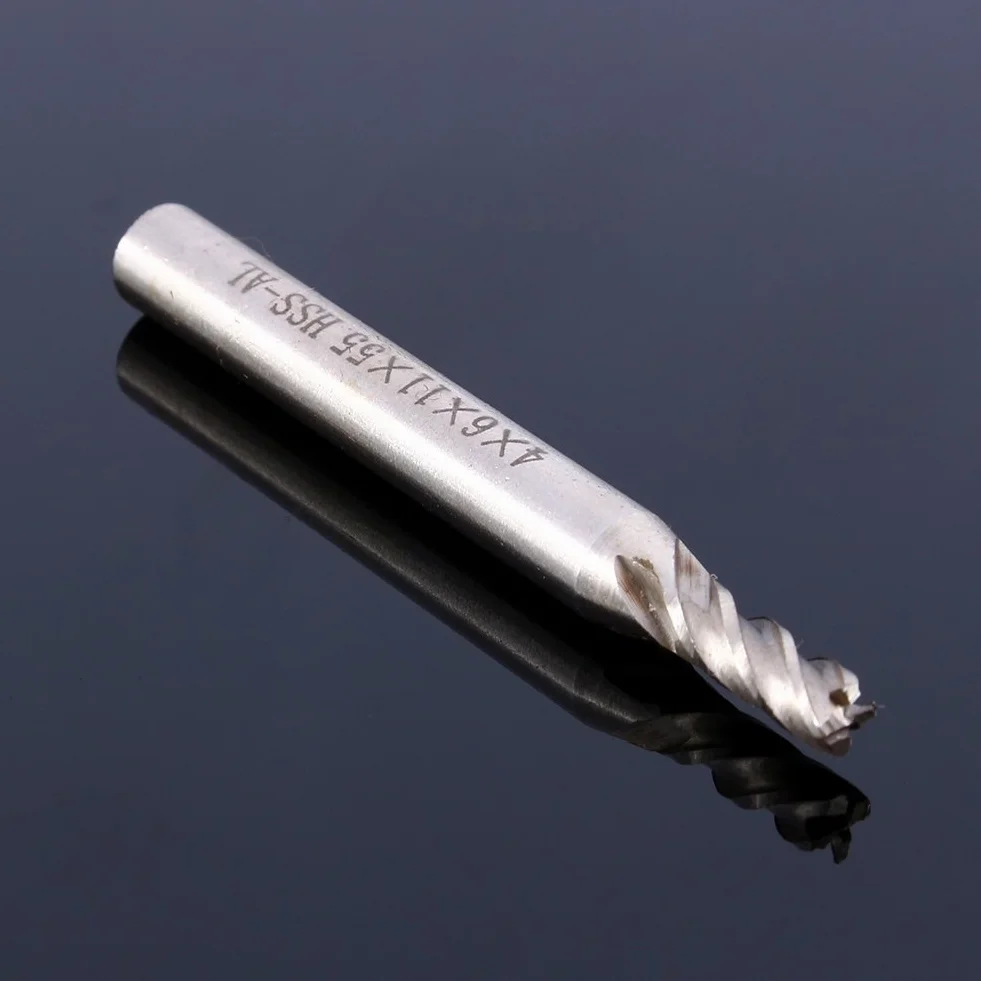 Frez końcowy HSS 4mm 4 rowki wiertło do frezowania CNC