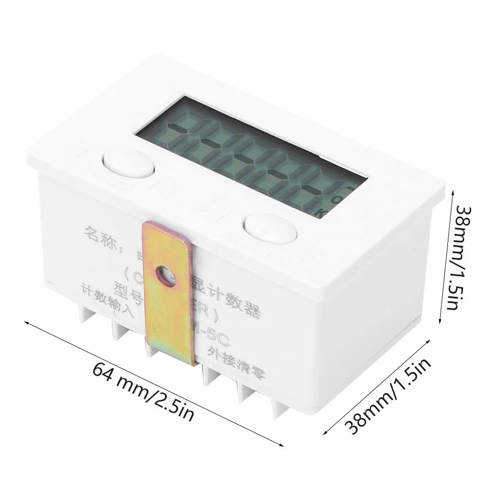 Licznik indukcyjny BEM-5C z metalowym przełącznikiem, 5-cyfrowy wyświetlacz LCD, czujnik 12φ
